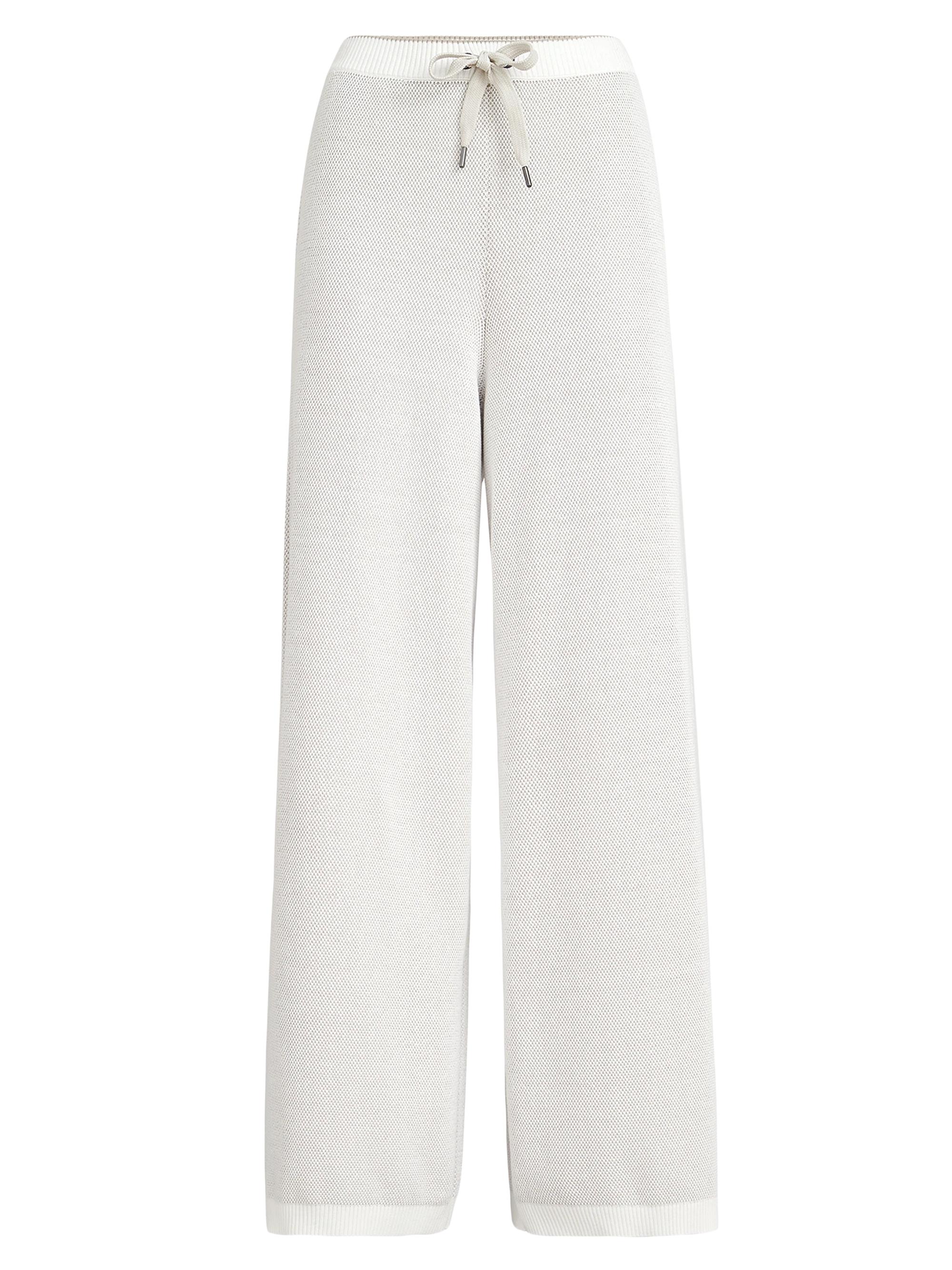 Brunello Cucinelli Women's Cotton Honeycomb Stitch Jacquard Knit Trousers - Panama