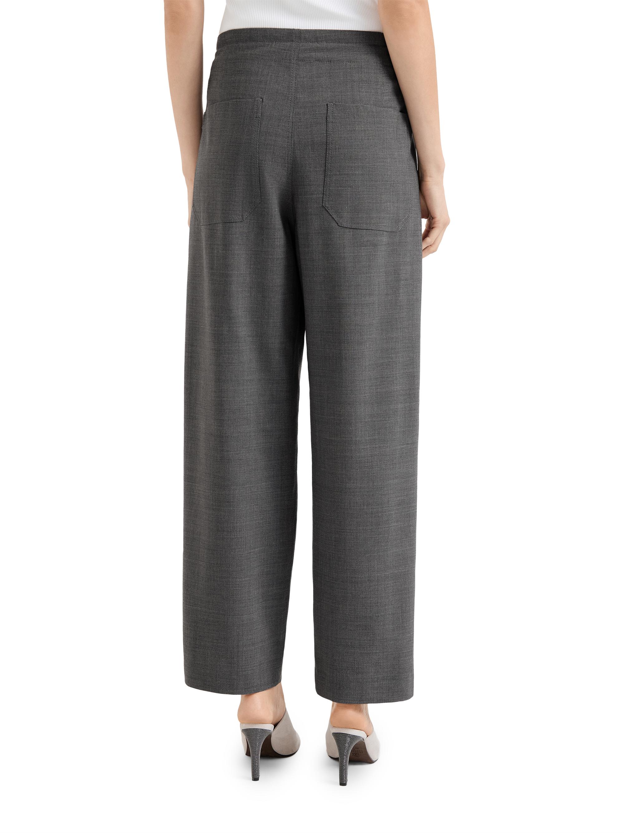 美品 BRUNELLO CUCINELLI  ワイドパンツ  ダークグレー Brunello Cucinelli Tropical Luxury Wool Tailored Track Trousers