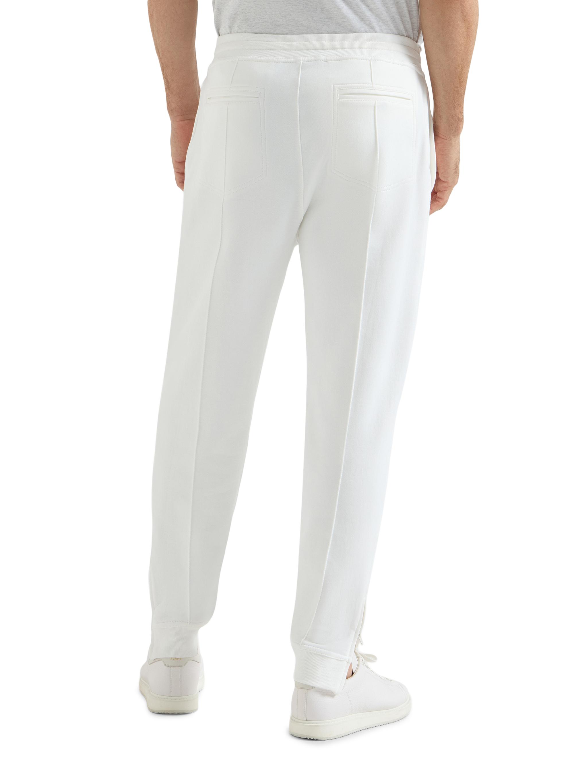 Brunello Cucinelli Techno Cotton French Terry Trousers with Crête