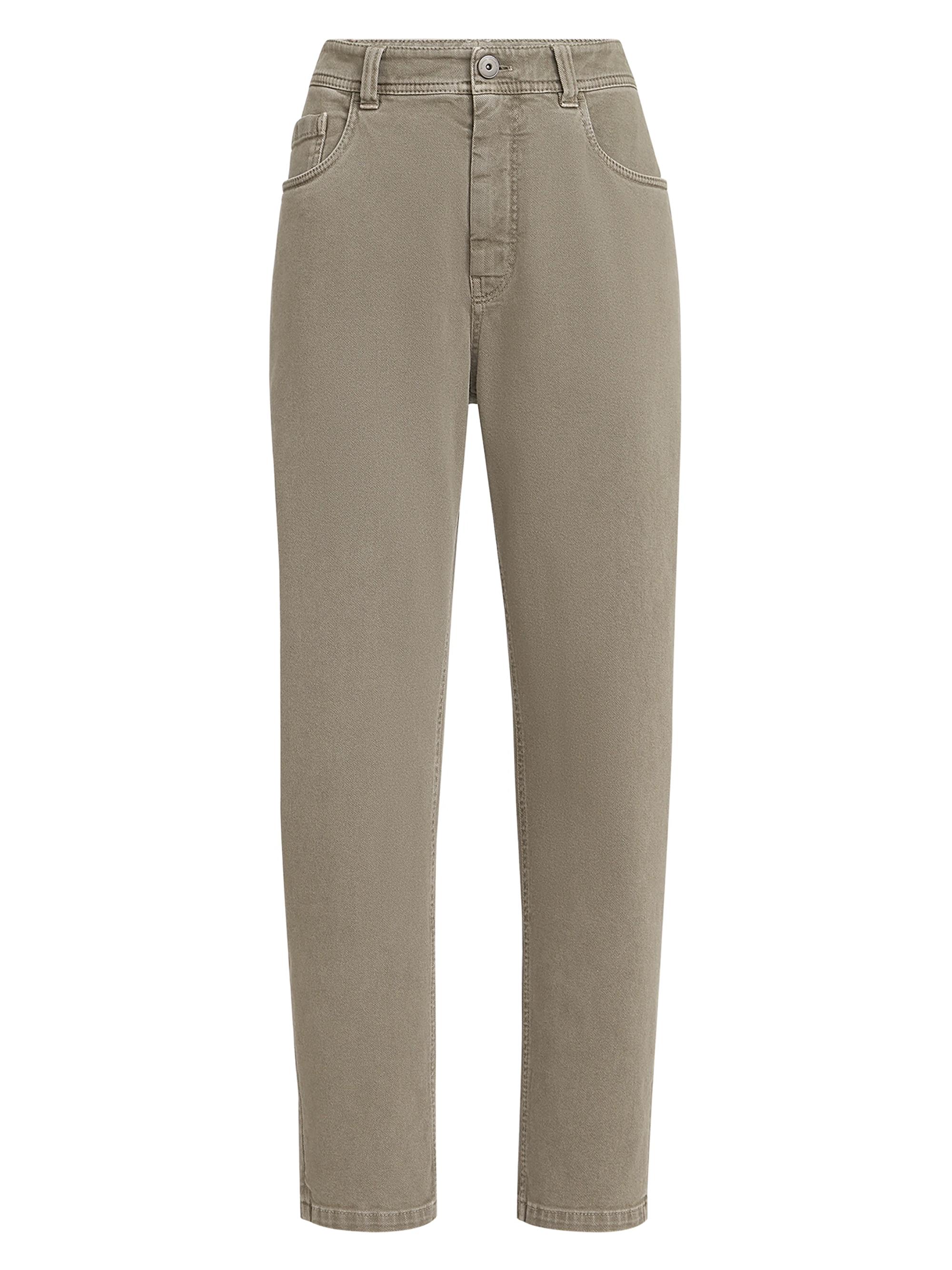 Brunello Cucinelli Dyed Comfort Denim Baggy Tapered Trousers
