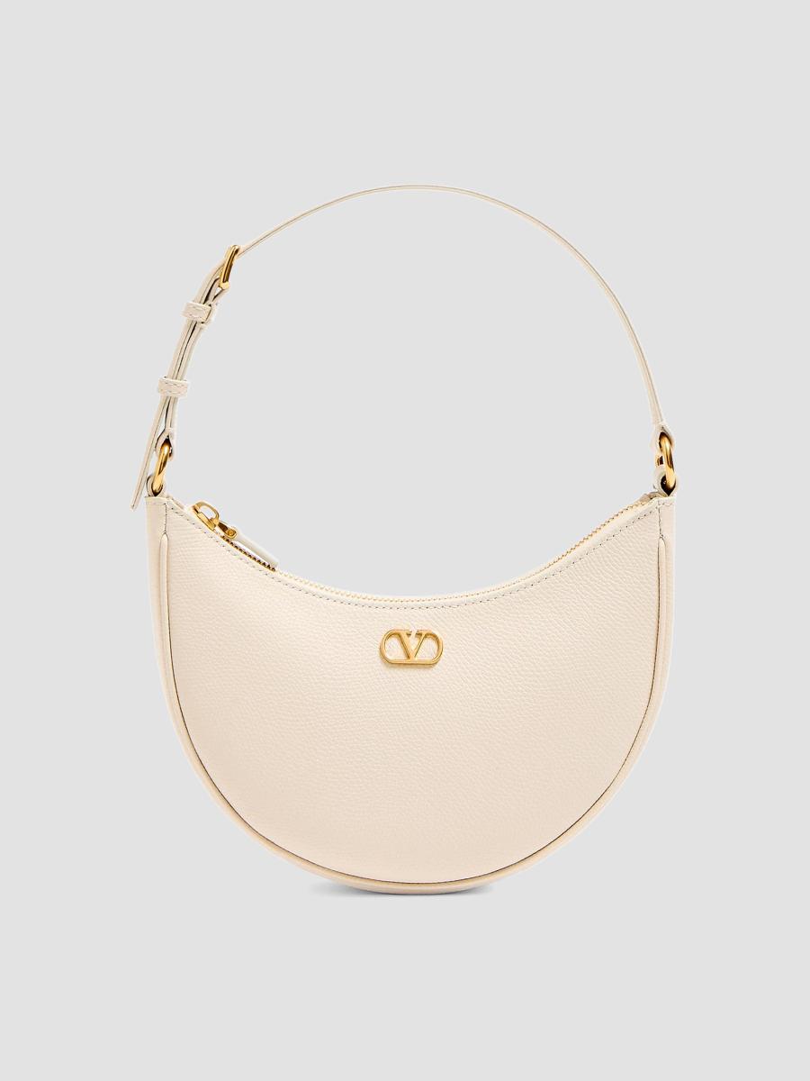 Valentino Garavani VLogo Signature Mini Hobo Shoulder Bag in