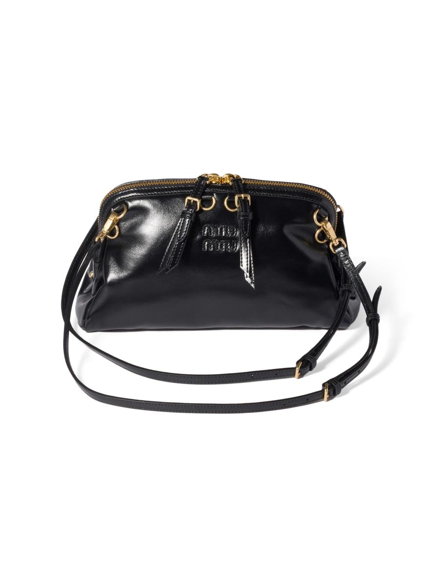 Miu Miu Women's Leather Clutch In Black