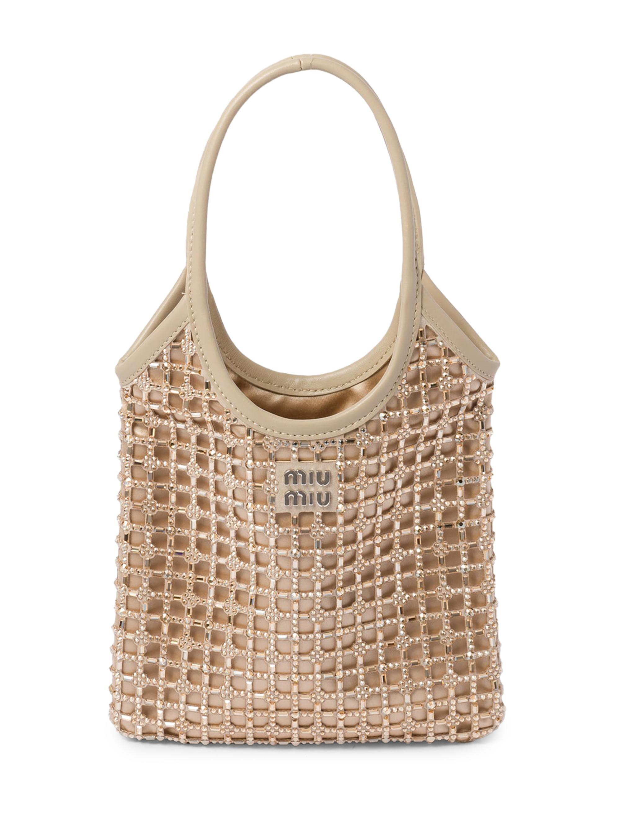 Miu Miu Woven Fabric Top Handle Bag | Saks Fifth Avenue