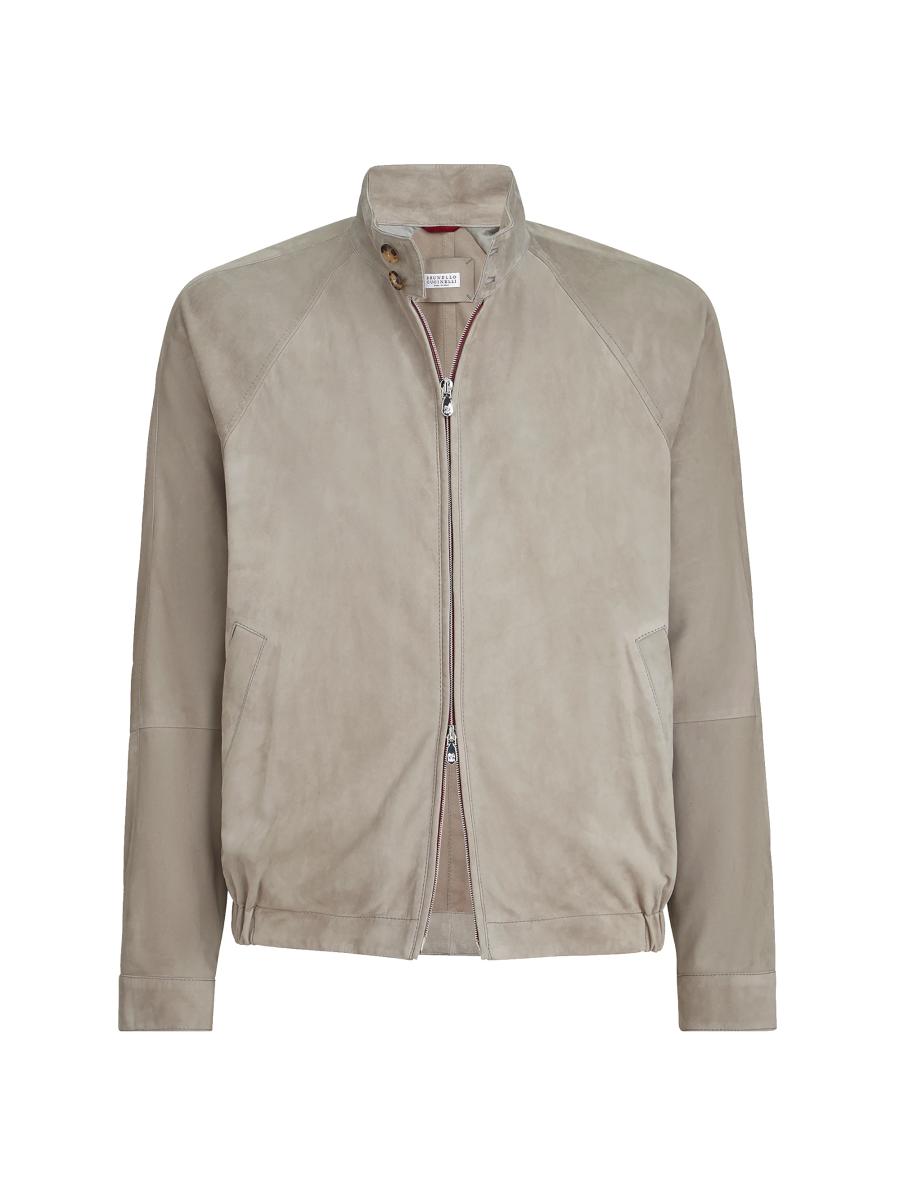 d*7様 BRUNELLO CUCINELLI ジャケット 6 Brunello Cucinelli Suede Unlined Jacket with Stand Collar | Saks