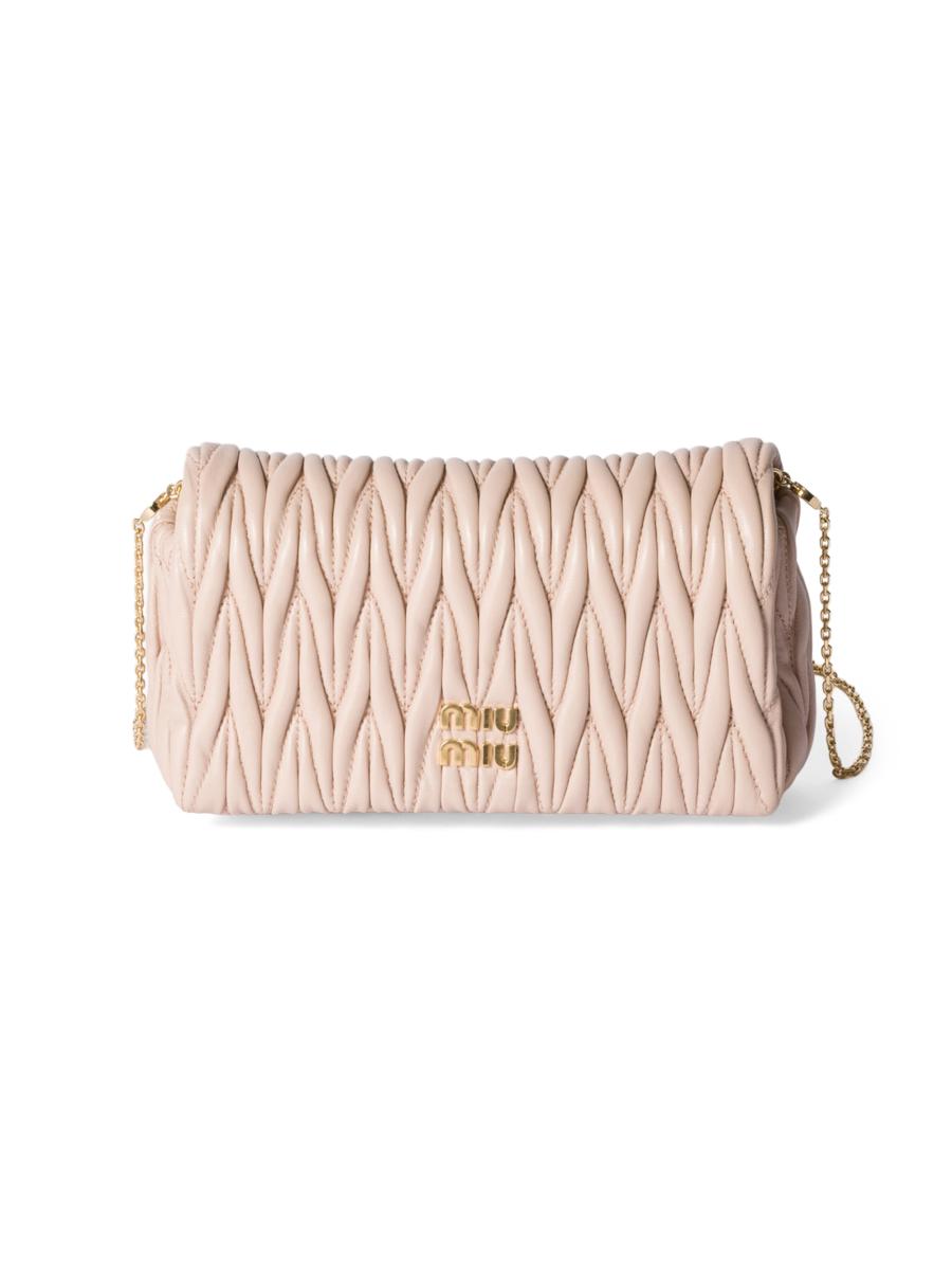 Miu Miu Matelassé Nappa Leather Mini Shoulder Bag | Saks Fifth Avenue