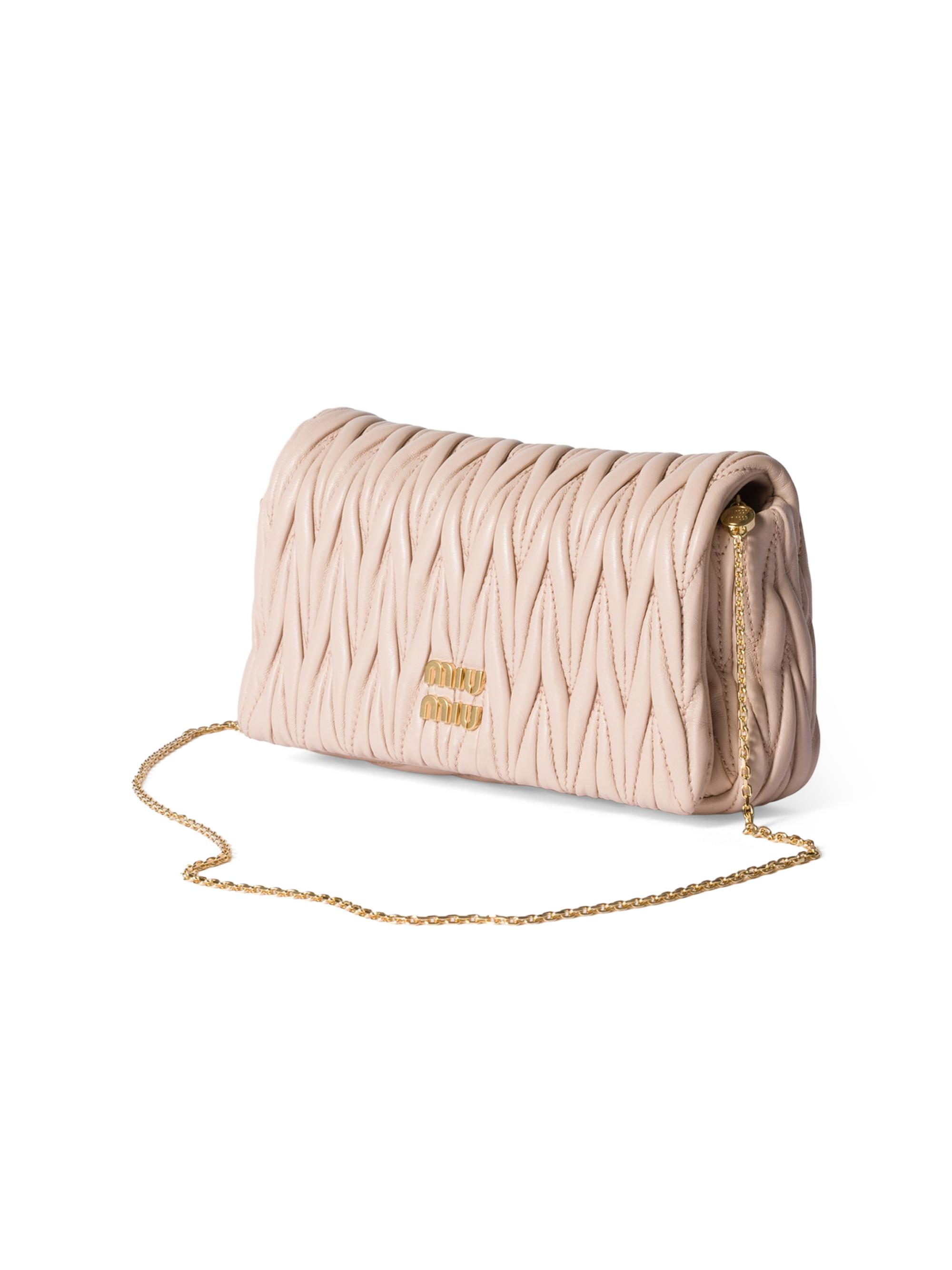 Miu Miu Matelassé Nappa Leather Mini Shoulder Bag | Saks Fifth Avenue