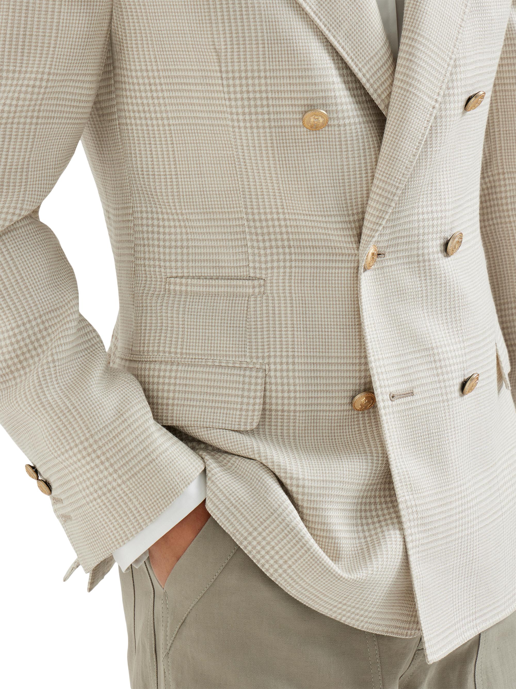 Brunello Cucinelli Prince Of Wales One and a Half Breasted