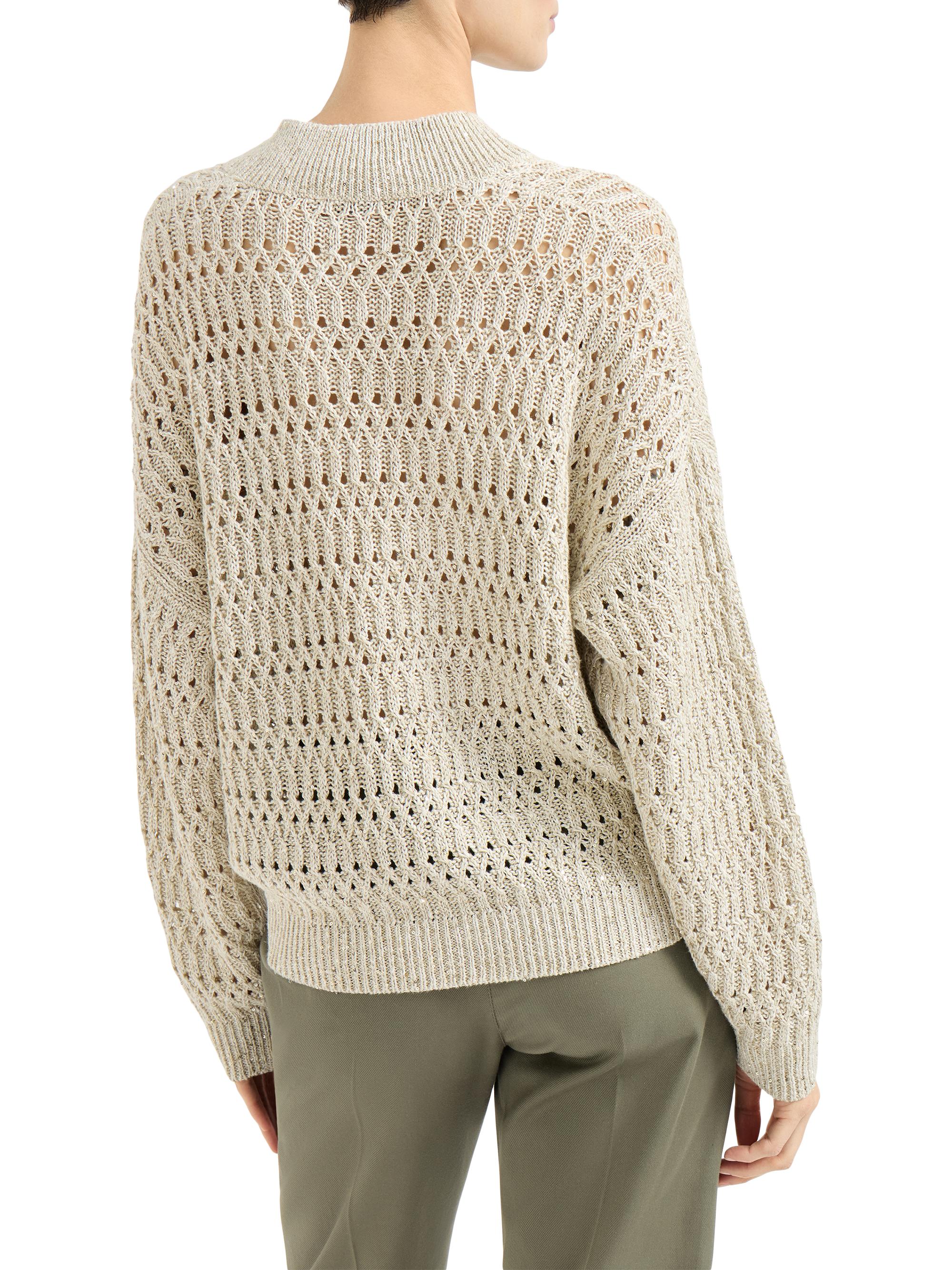 Brunello Cucinelli Linen Dazzling Braids Cardigan | Saks Fifth Avenue