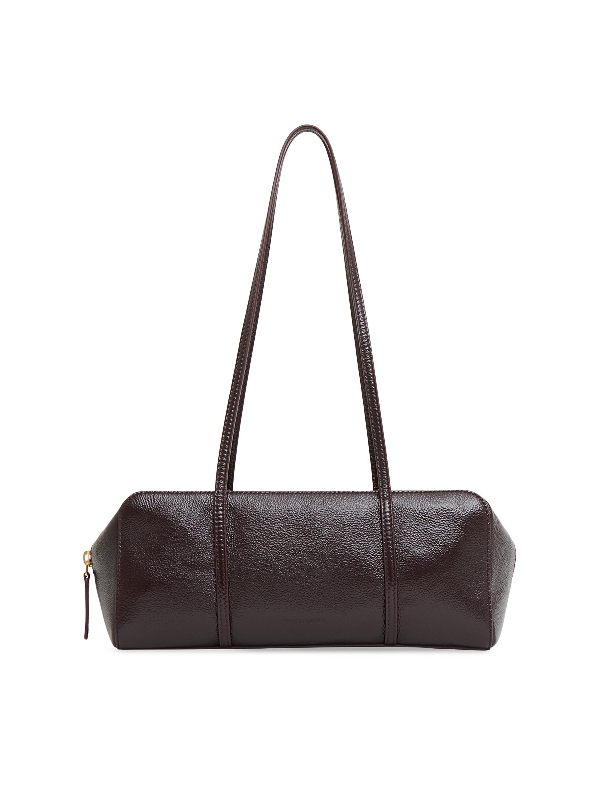 Mansur Gavriel Women's Filo Textured Leather Shoulder Bag - Aubergine