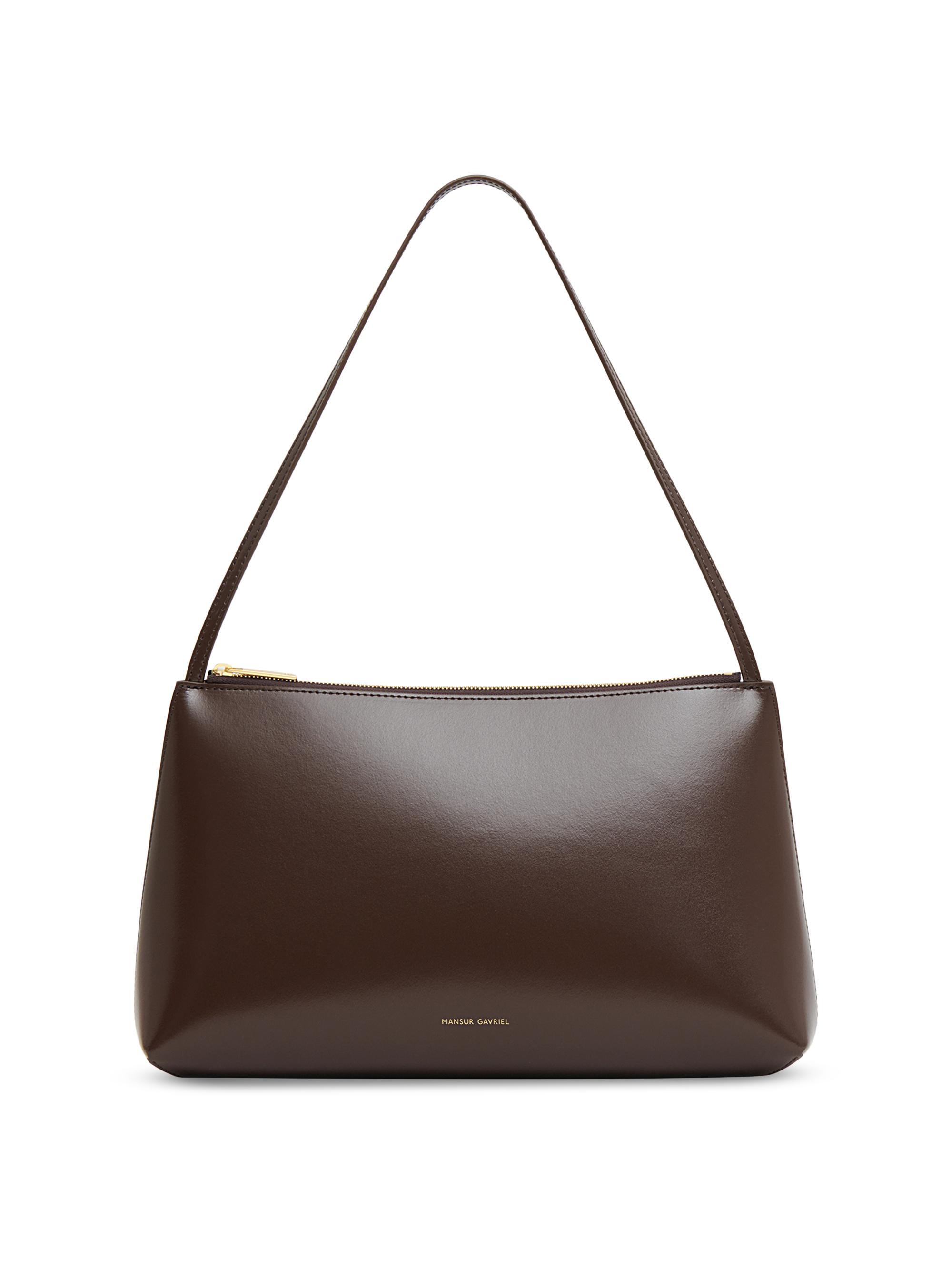 Mansur Gavriel Women's  Gaia Leather Shoulder Bag - Crema Ebony