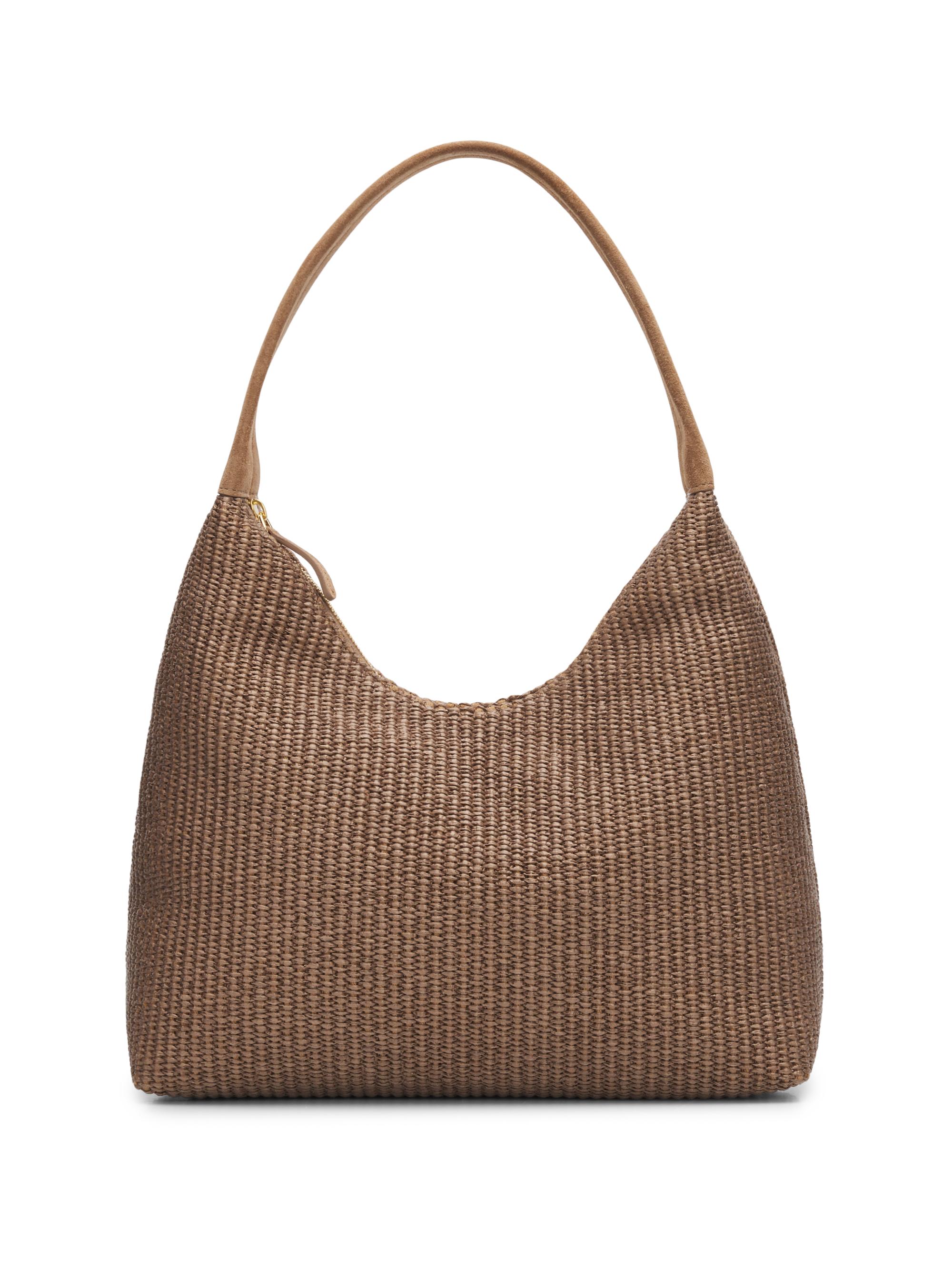Mansur Gavriel Women's Candy Raffia Hobo Bag - Anise