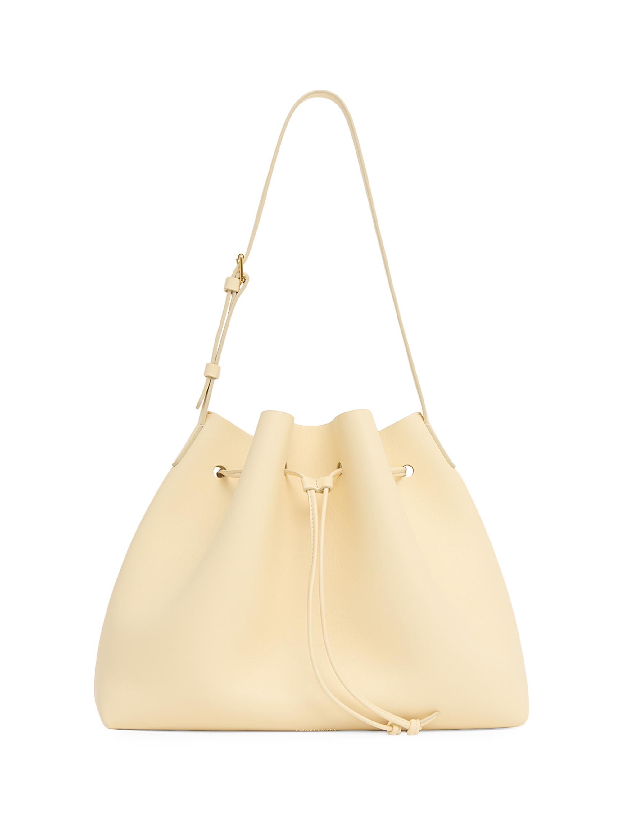 Mansur Gavriel Women's Secchio Leather Crossbody Bag - Crema