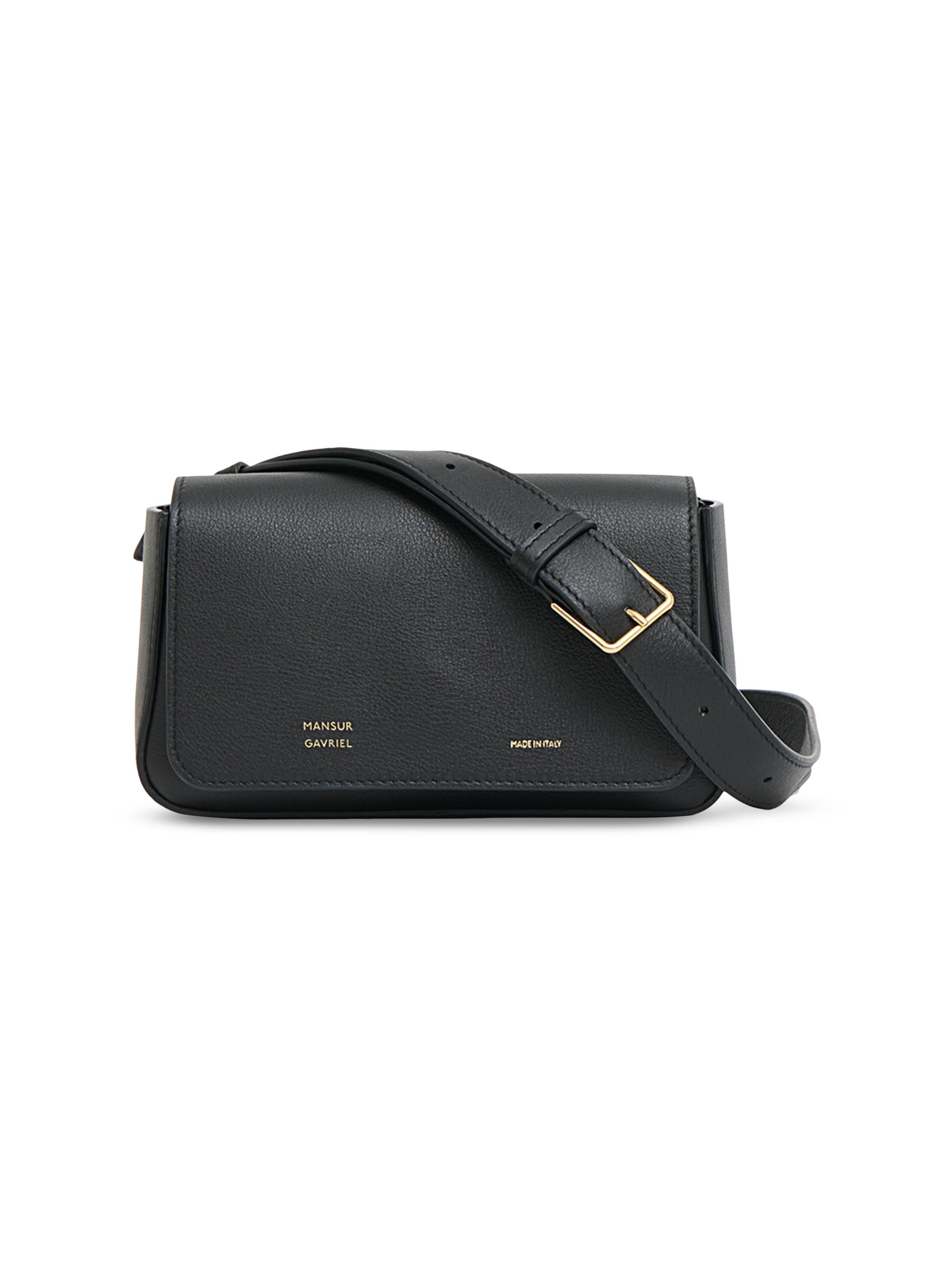 Mansur Gavriel Women's Box Sling Leather Crossbody Bag - Black