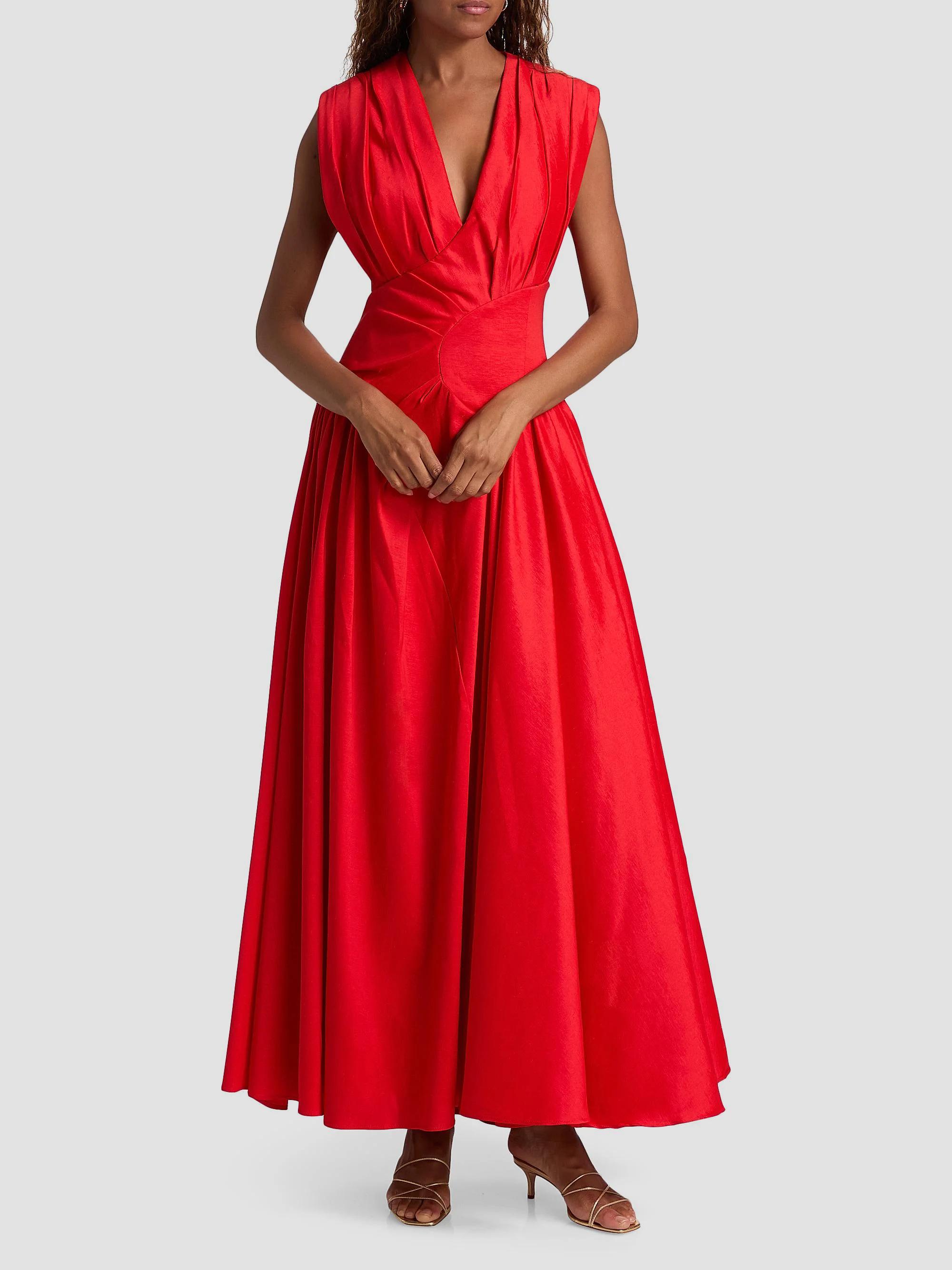 Acler Innoxhill Pleated Maxi Dress | Saks Fifth Avenue
