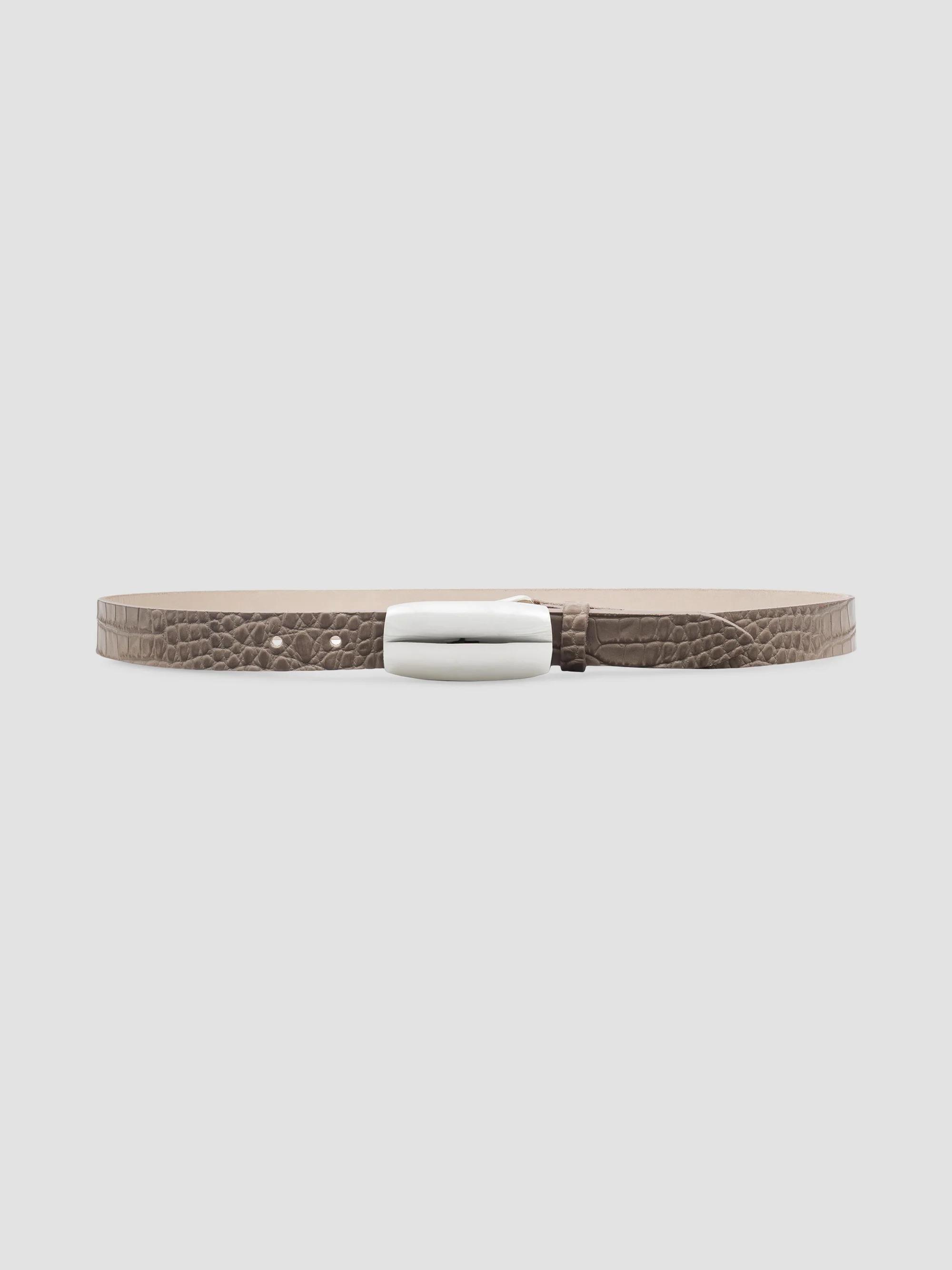 BCBGmaxazria Vegan leather Chain Toggle Tan Croc Embossed Belt Women\'s S y2k Faux Leather Gold Belts for Women for sale | eBay main image 2