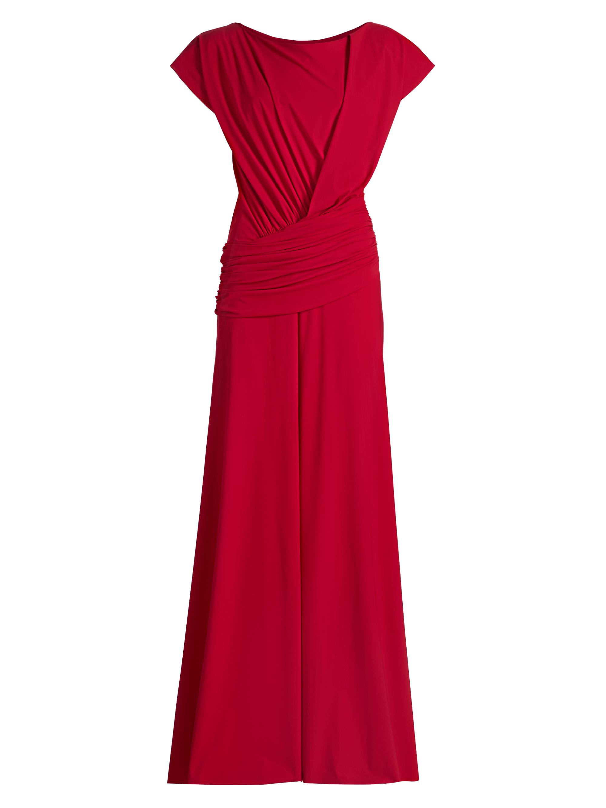 strapless open back dress Elegant Red Prom Dresses Party Gowns Long Evening Dress With Bowknot f –  formalgowns main image 0