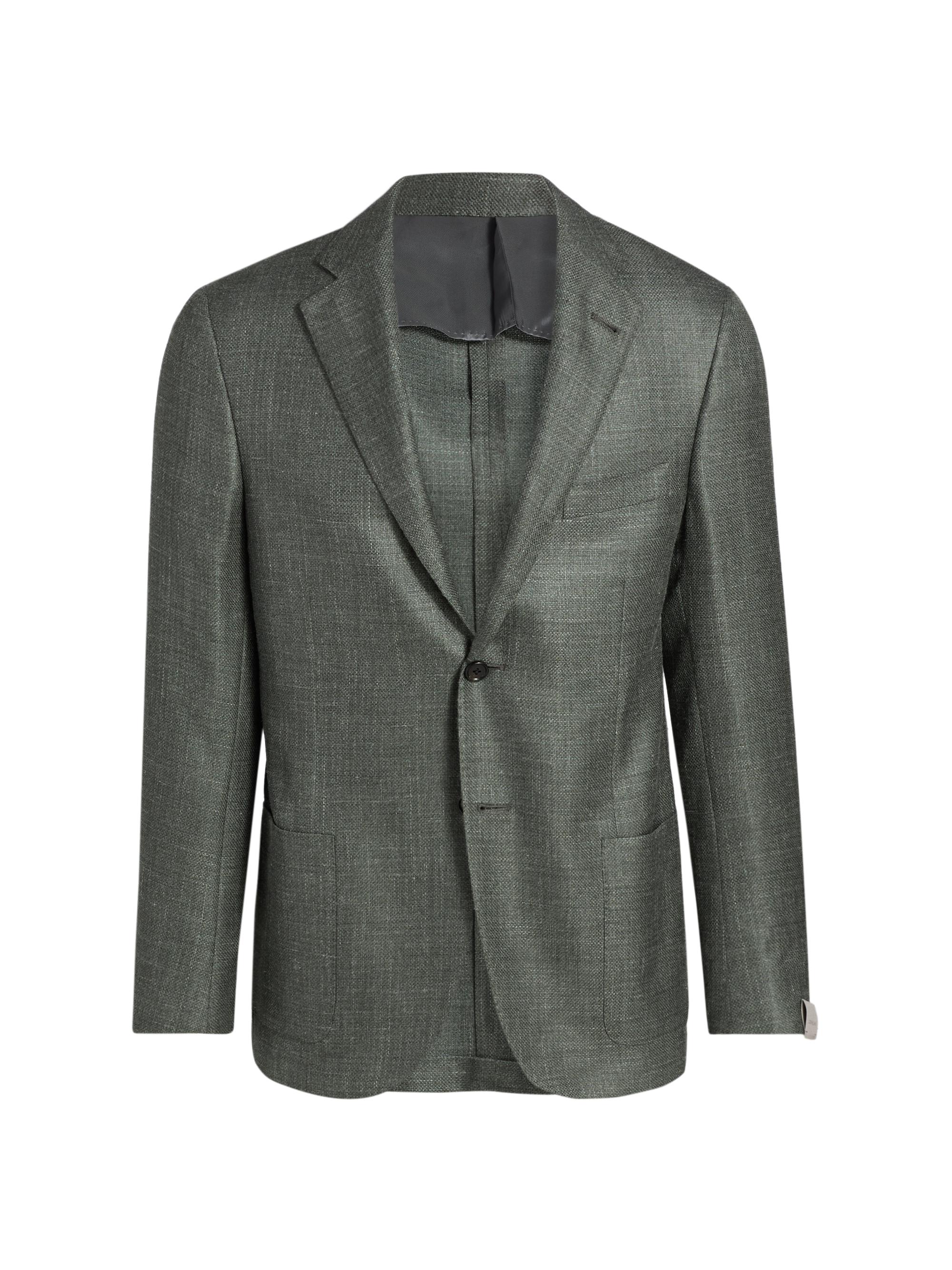 Giorgio Armani Chevron Cashmere-Silk Upton Jacket | Saks Fifth Avenue