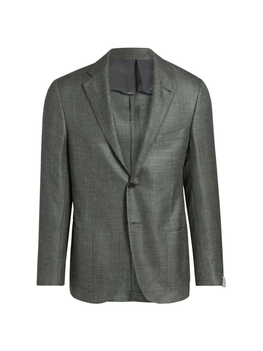 Corneliani Men's Textured Wool-linen Sport Coat