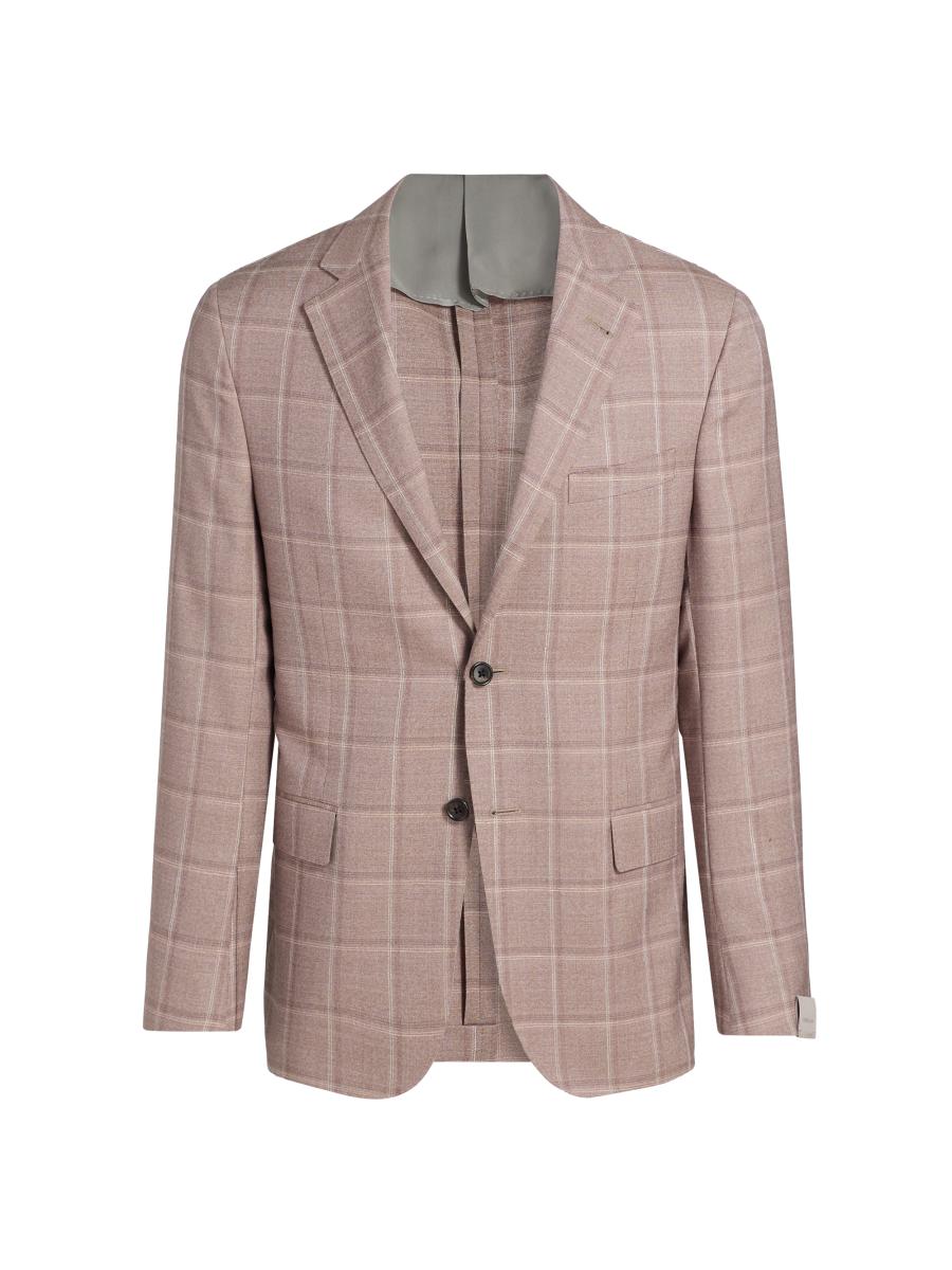 Corneliani Men's Plaid Wool Single-breasted Sport Coat