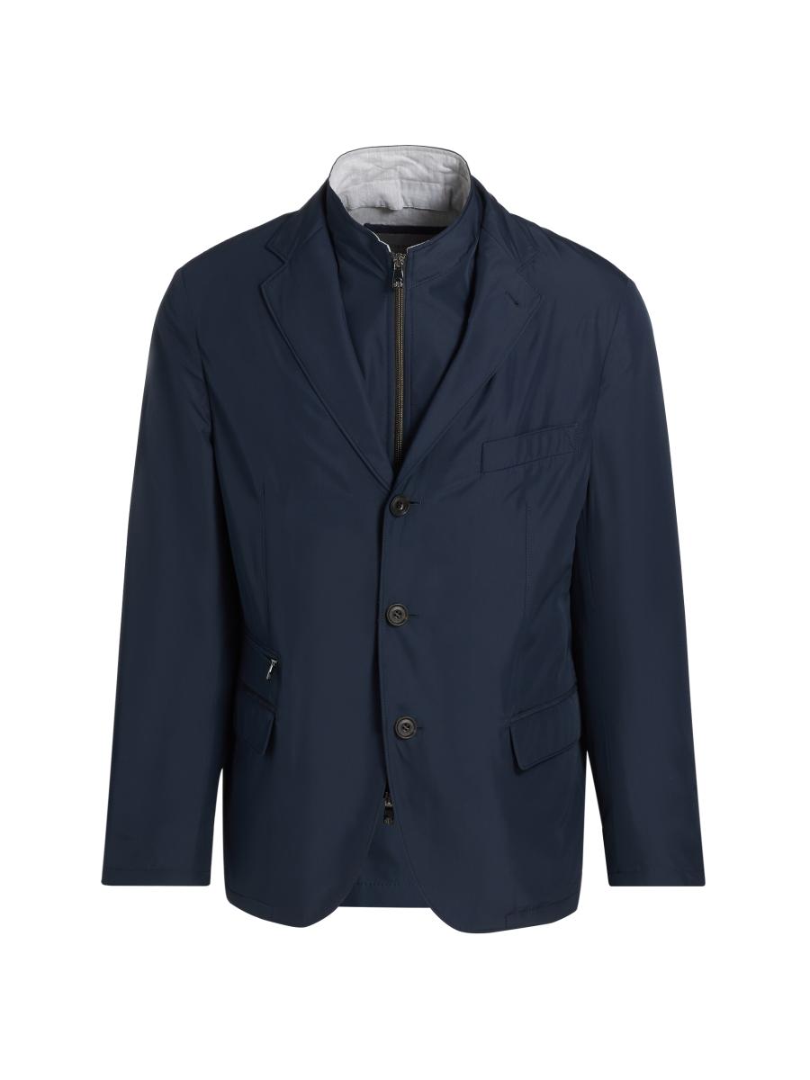Corneliani Men's Technical Id Sport Jacket In Blue