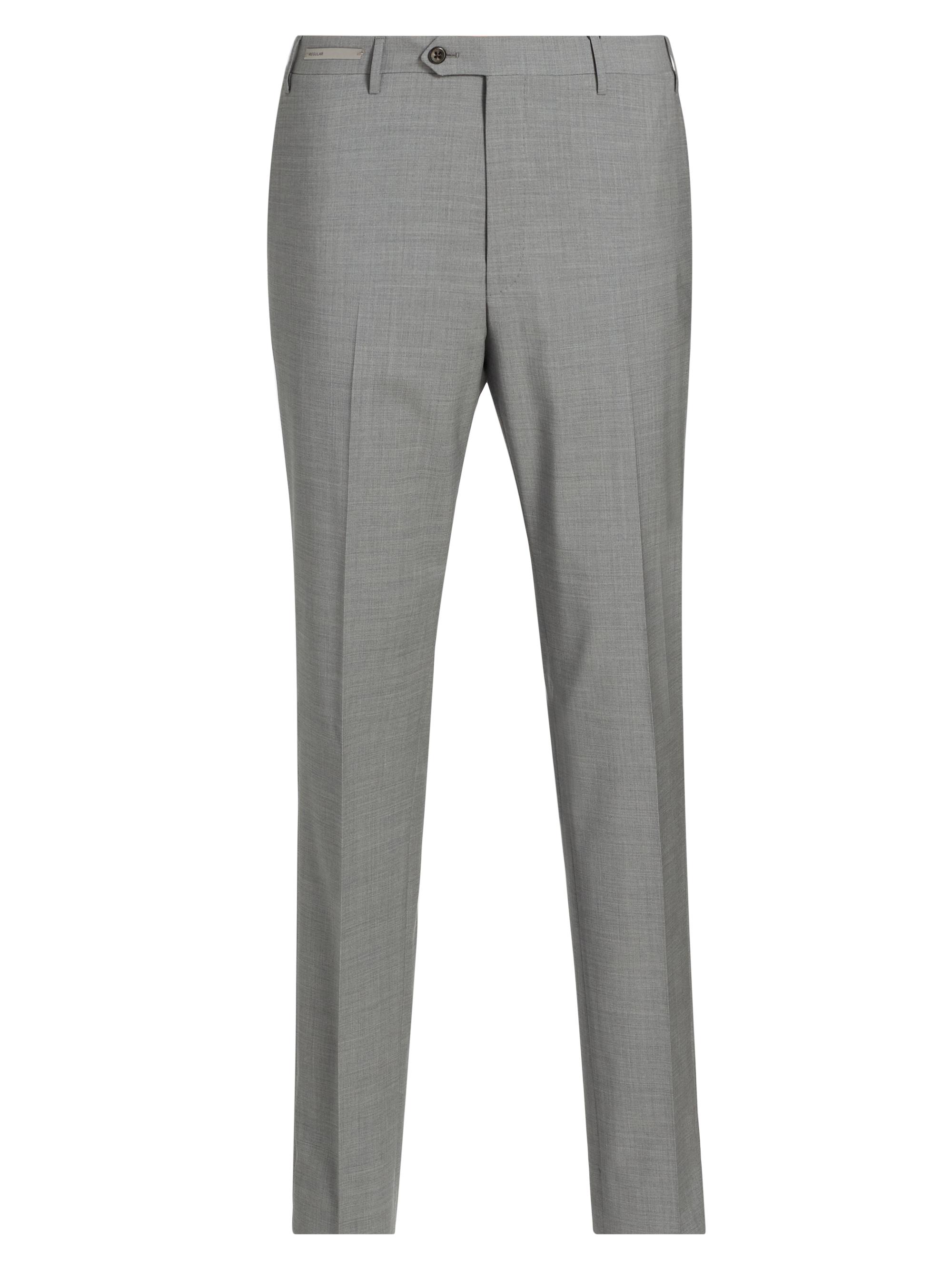 Corneliani Men's Stretch-Wool Straight-Leg Pants - Light Grey
