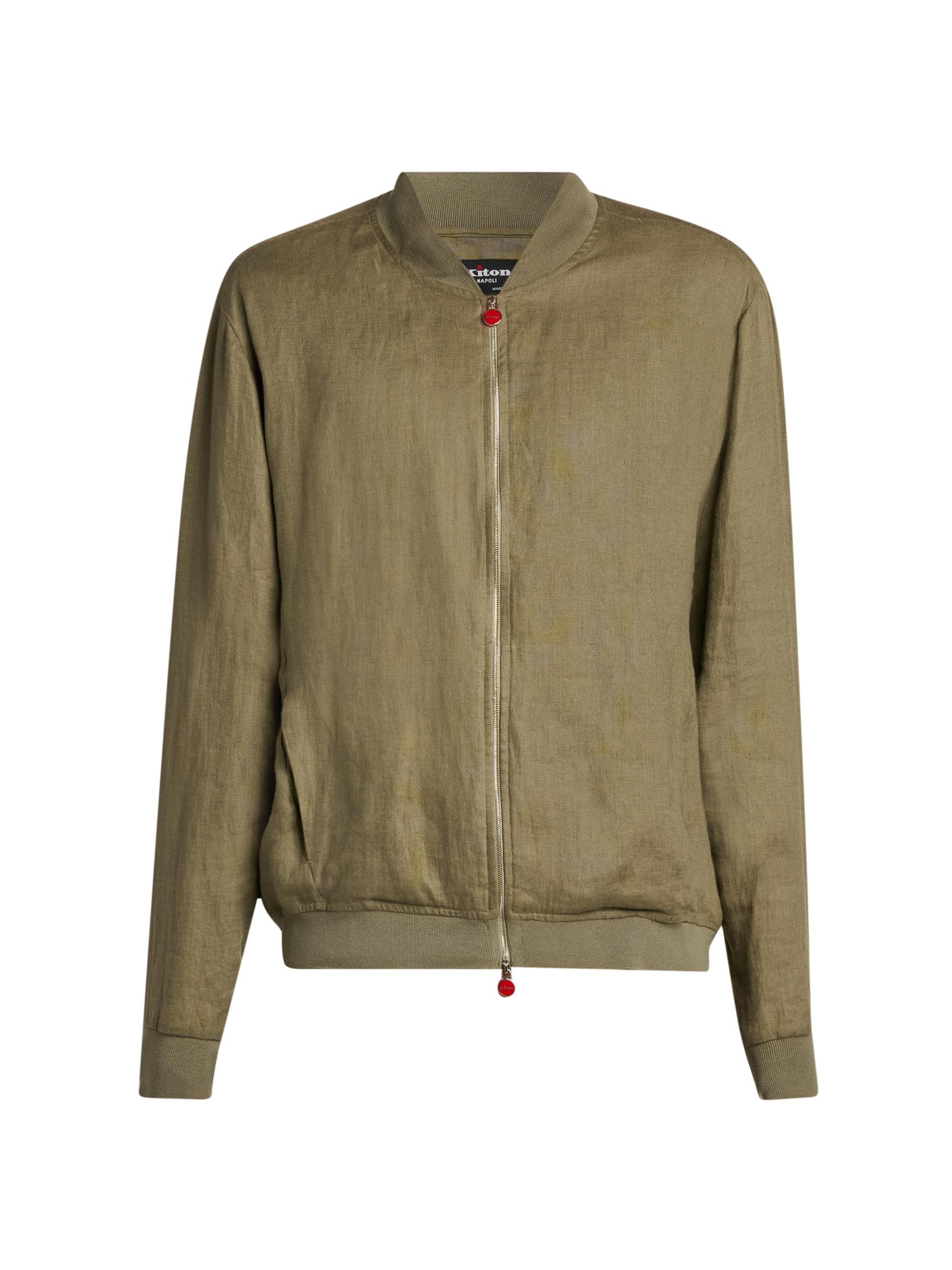 Kiton Men's Pahoa Linen Jacket - Khaki