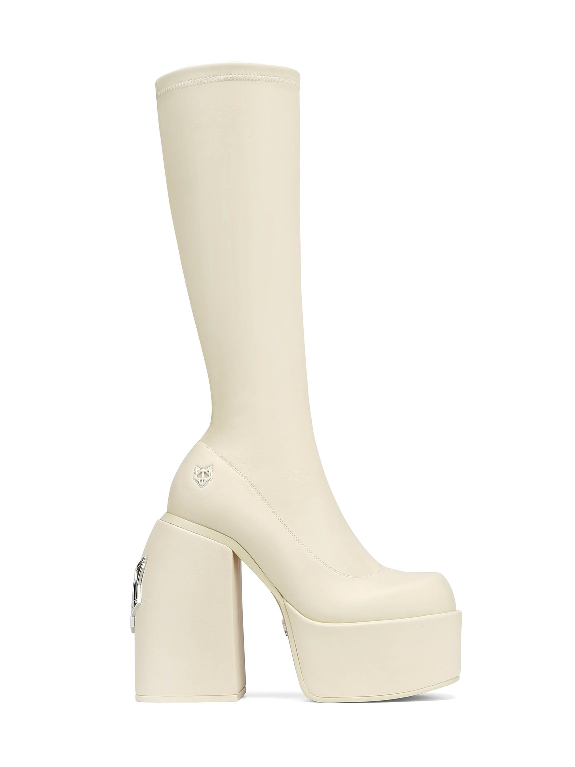 Naked Wolfe Women's Spice Chalk Stretch Booties - Chalk