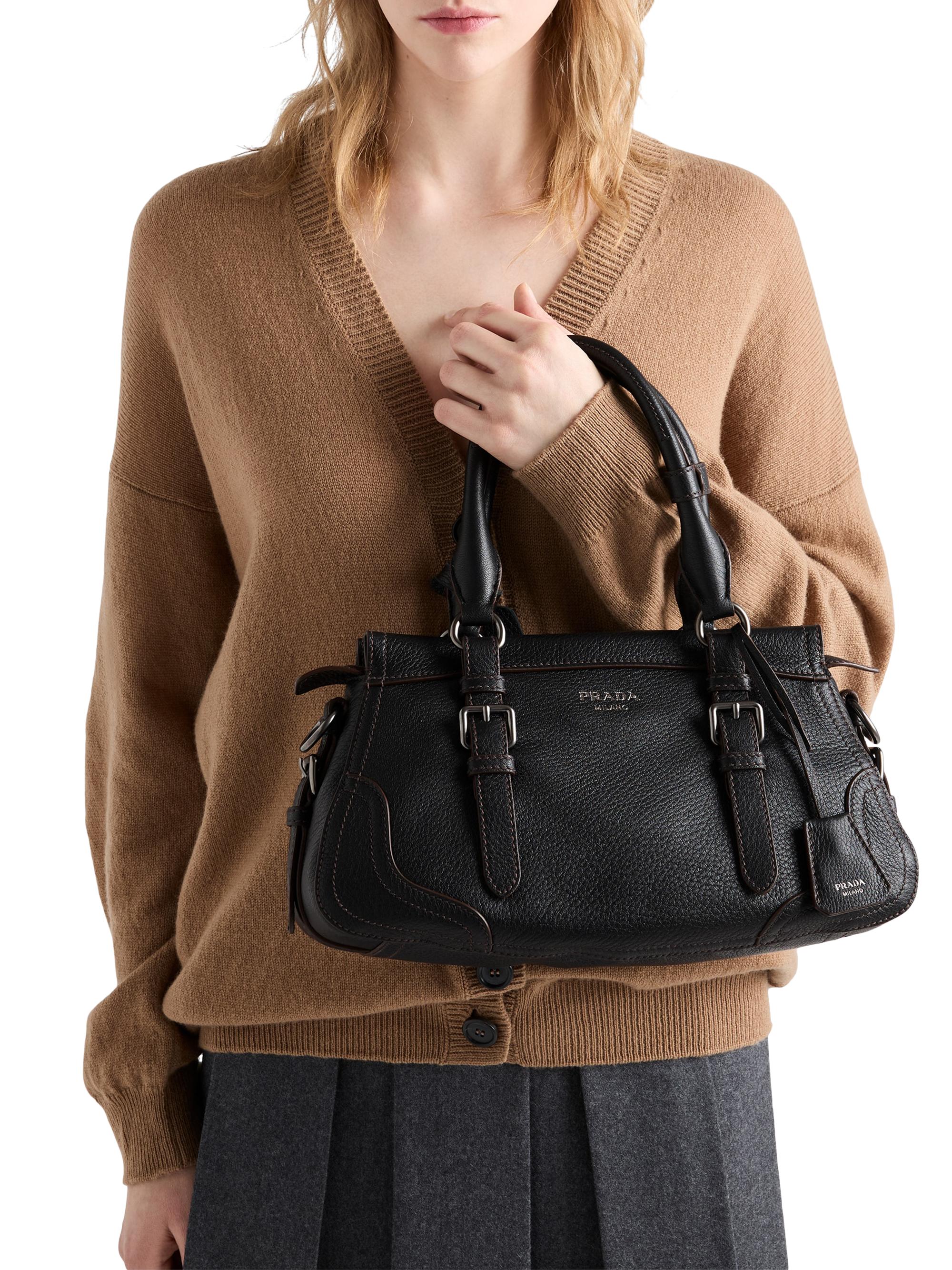 Prada Women's  Leather Tote Bag - Black
