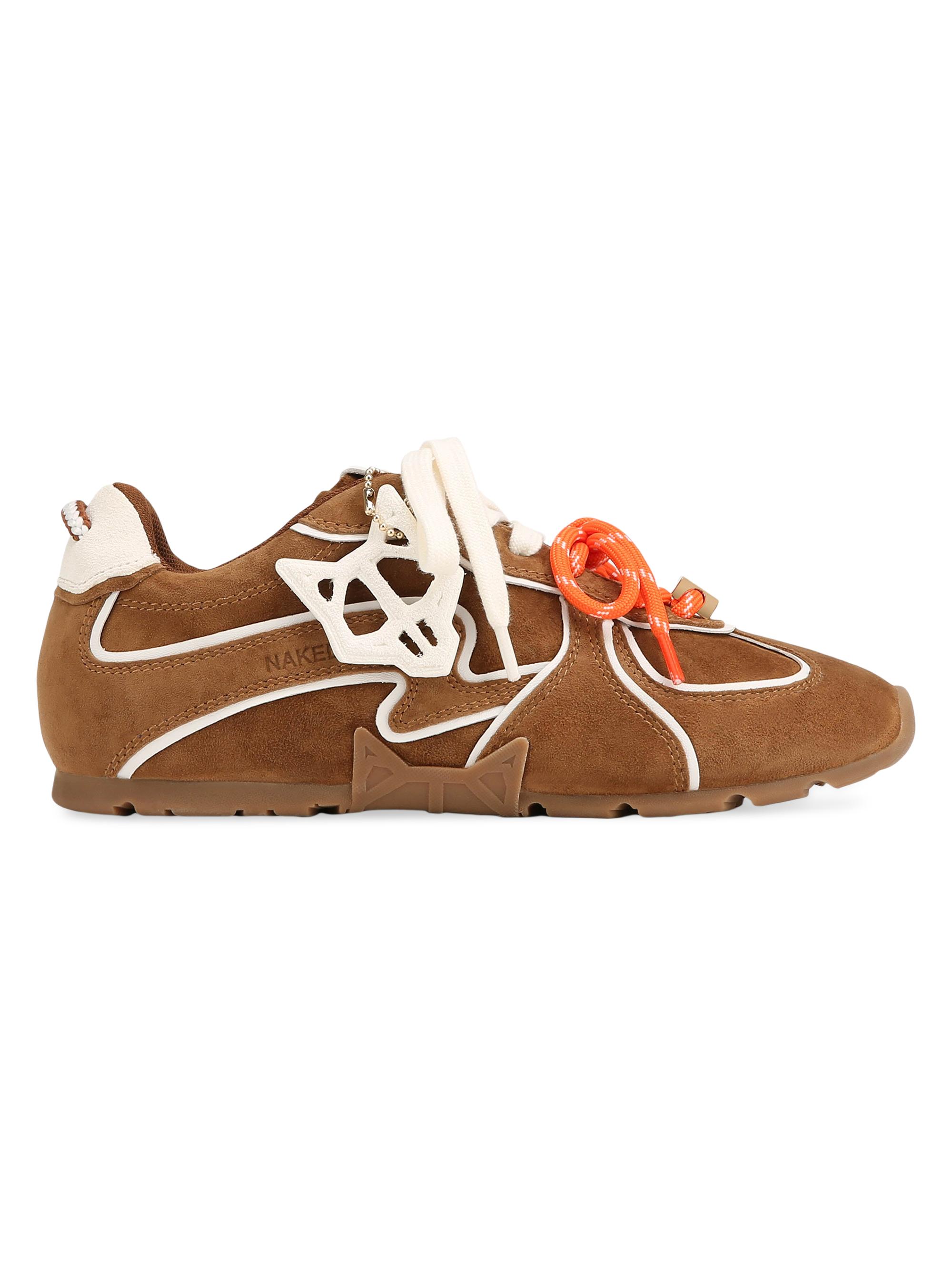 Naked Wolfe Women's Adored Suede Sneakers - Tan White