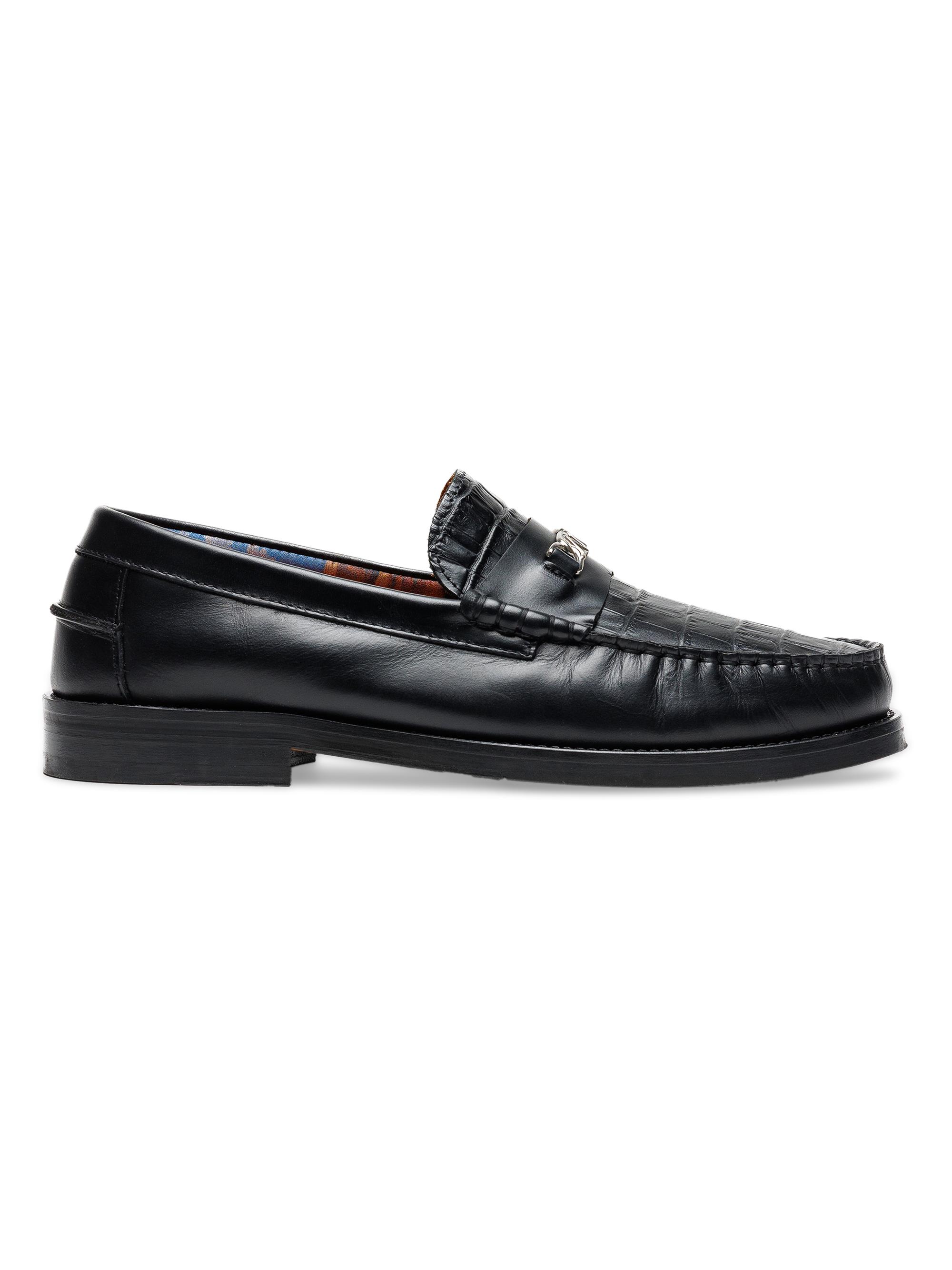 Naked Wolfe Men's Roma Leather Loafers - Black