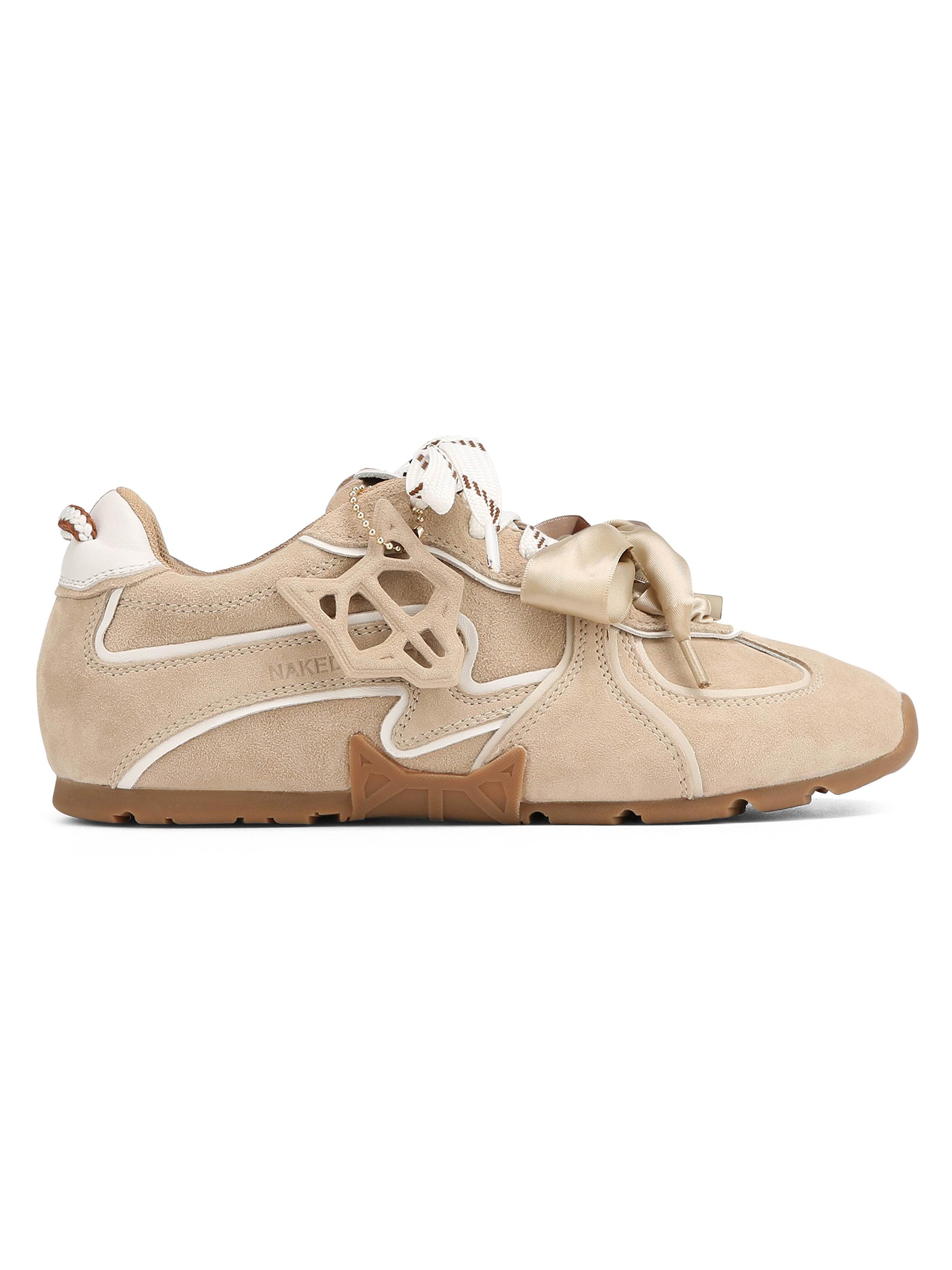 Naked Wolfe Women's Adored Suede Sneakers - Light Brown