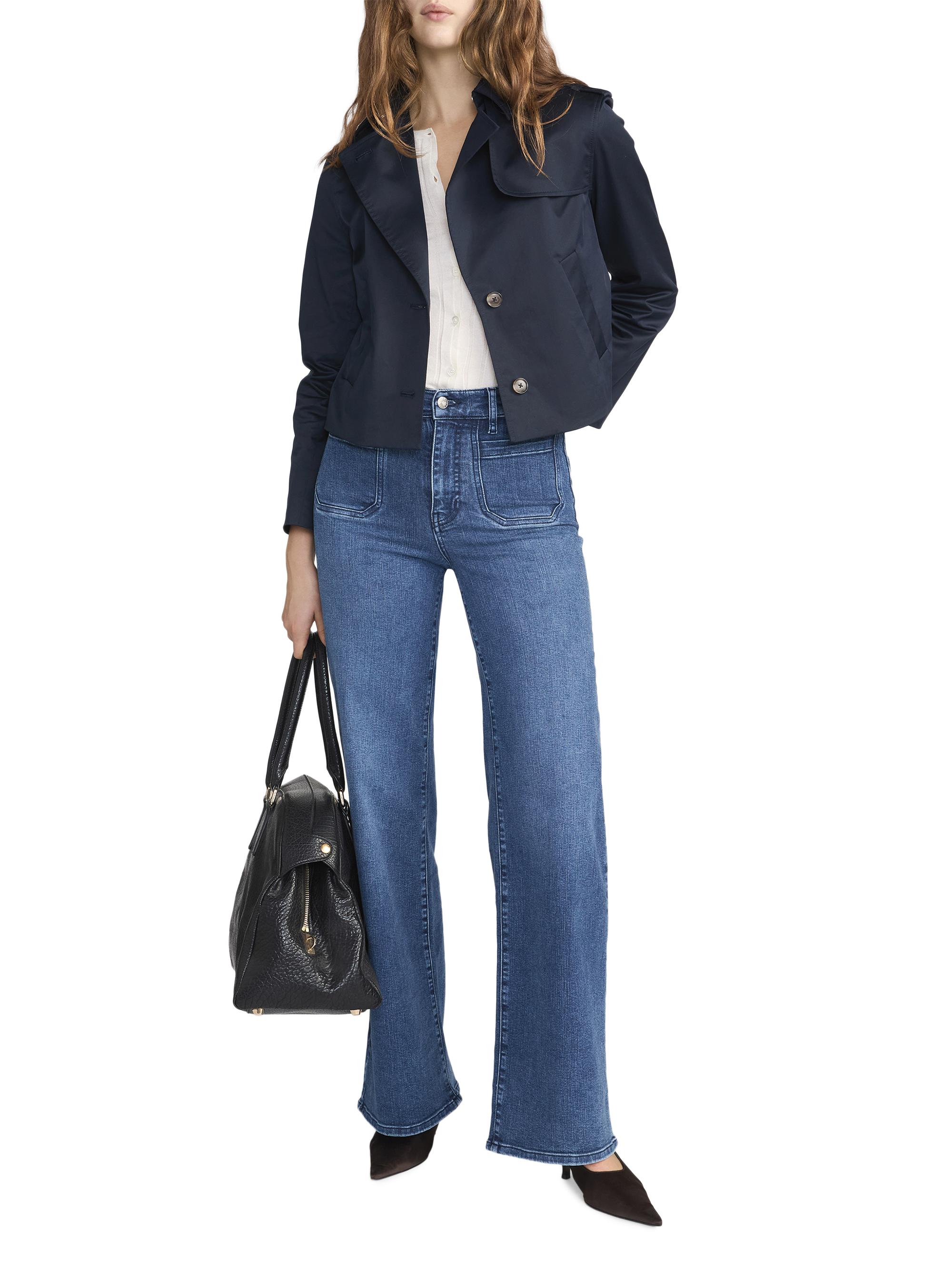 FRAME Women's Le Slim Palazzo Modernist Pocket Jeans - Iberia