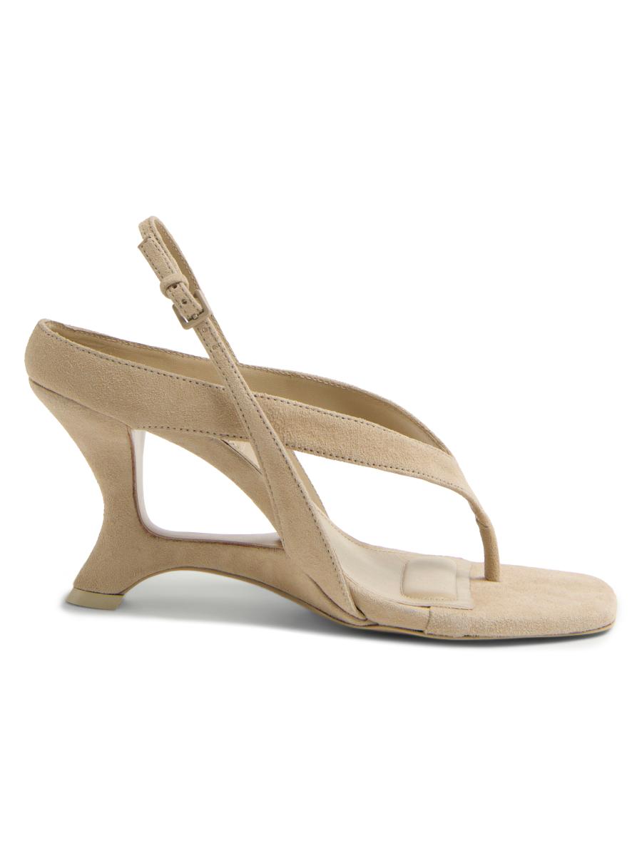 Simkhai Women's Darya 80mm Suede Wedge Sandals