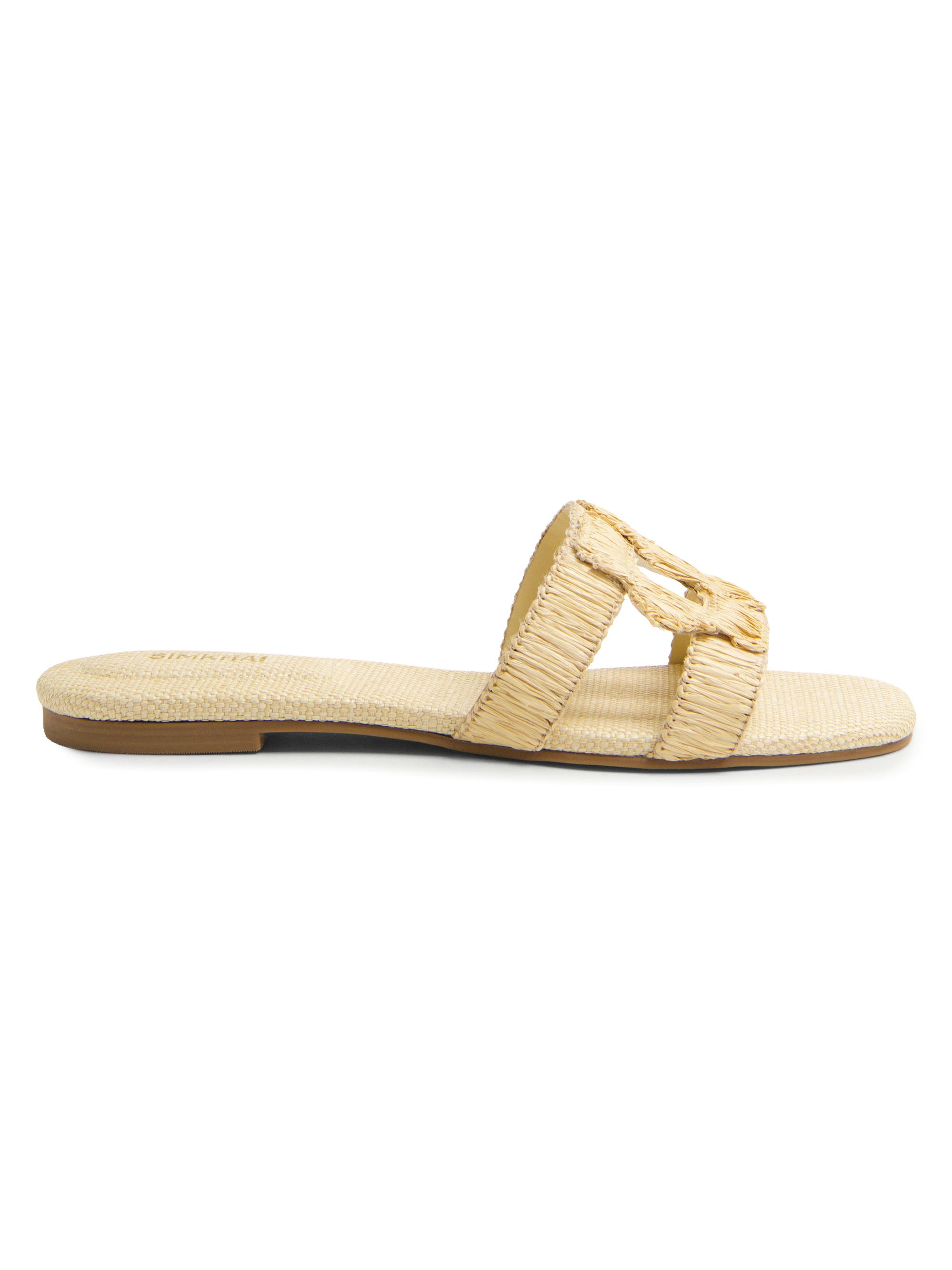 VALENTINO スパイクバングル ゴールド Valentino Garavani VLogo Signature Woven Raffia Slide Sandals 80MM