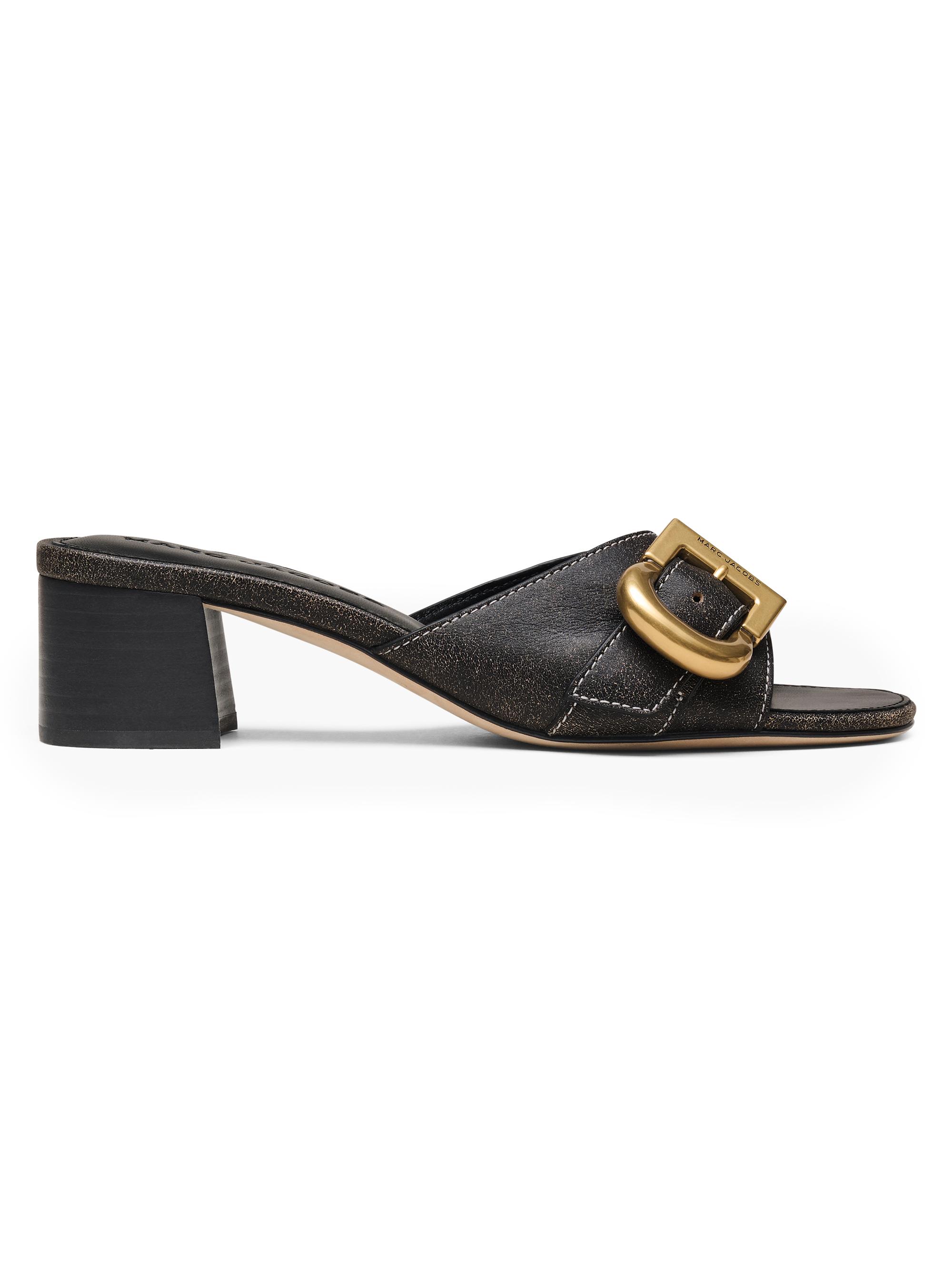 Marc Jacobs Women's The Doll 4MM Leather Sandals - Black