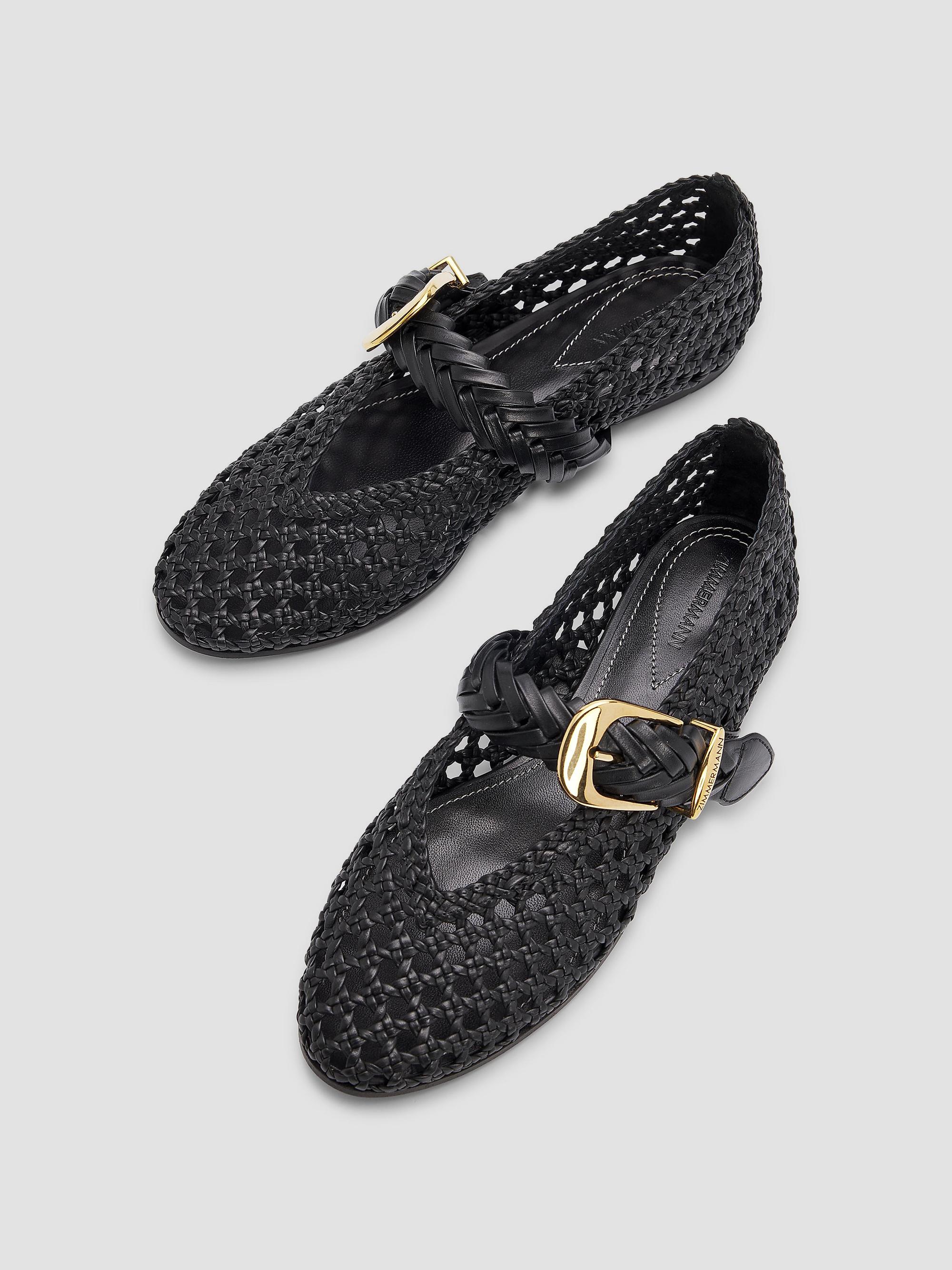 Zimmermann Alchemy Leather Ballerina Flats | Saks Fifth Avenue