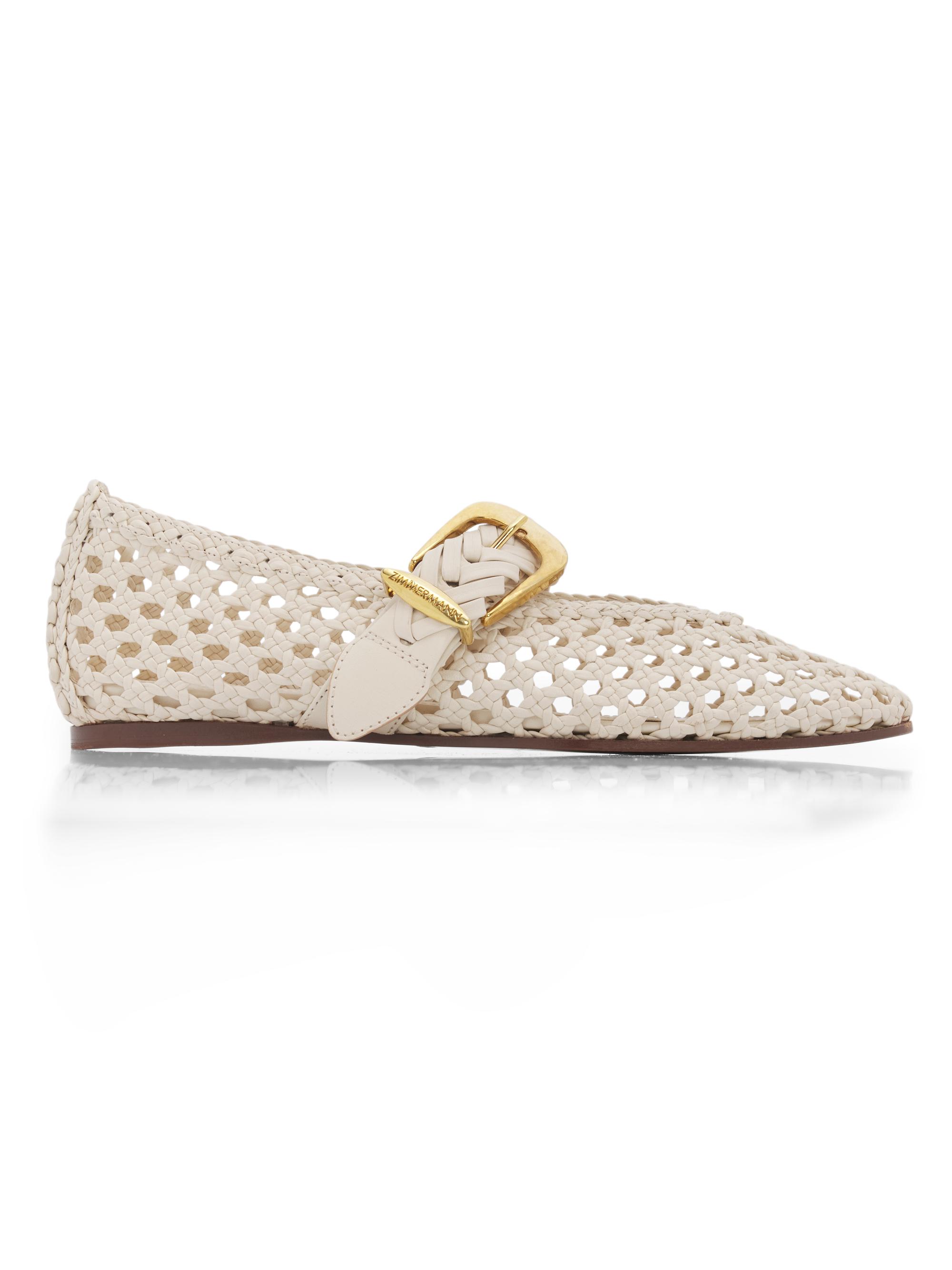 Manolo Blahnik Veralli Woven Ballet Flats | Saks Fifth Avenue