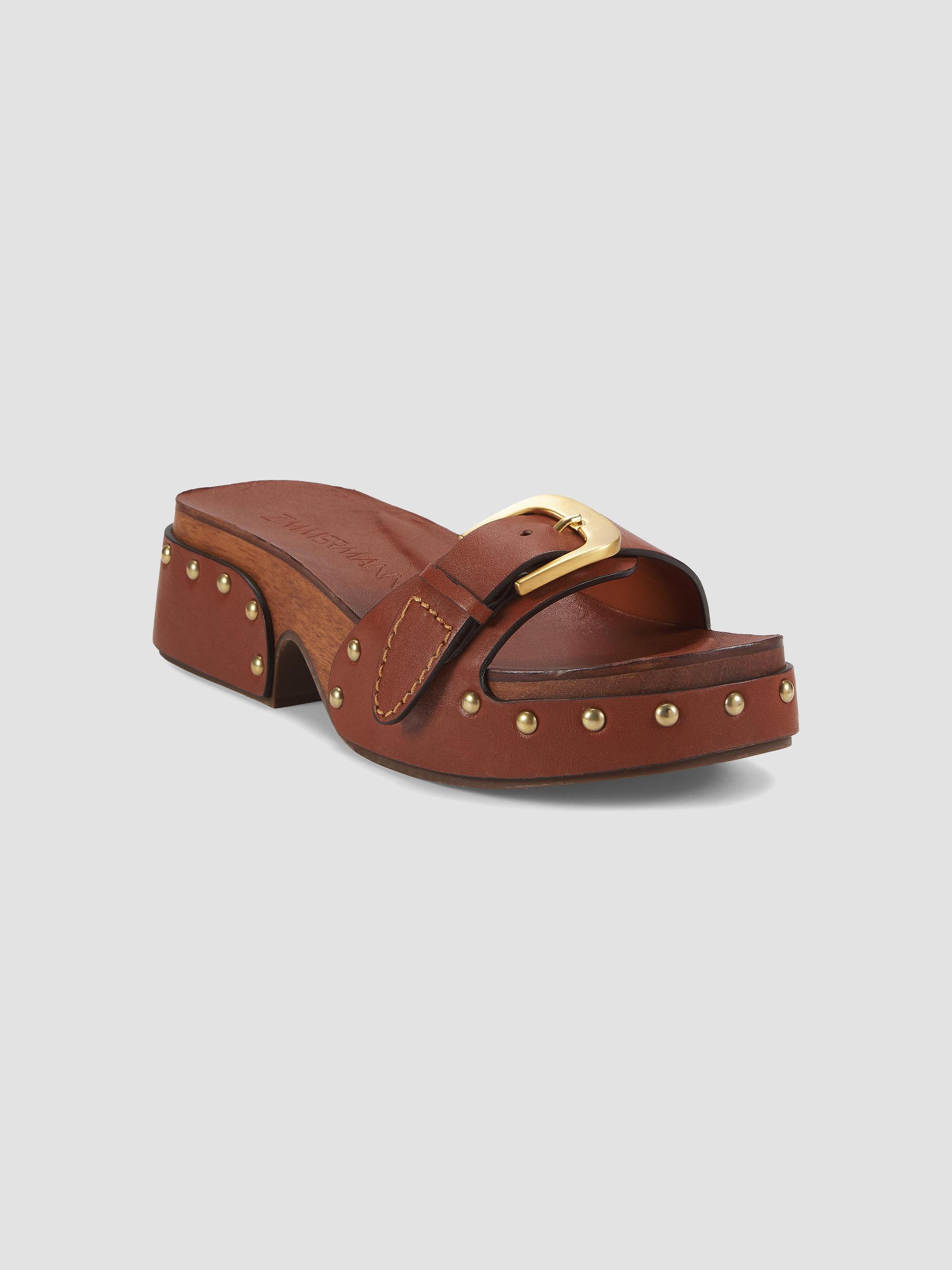 Zimmermann Alight 40MM Studded Leather Platform Mules | Saks Fifth