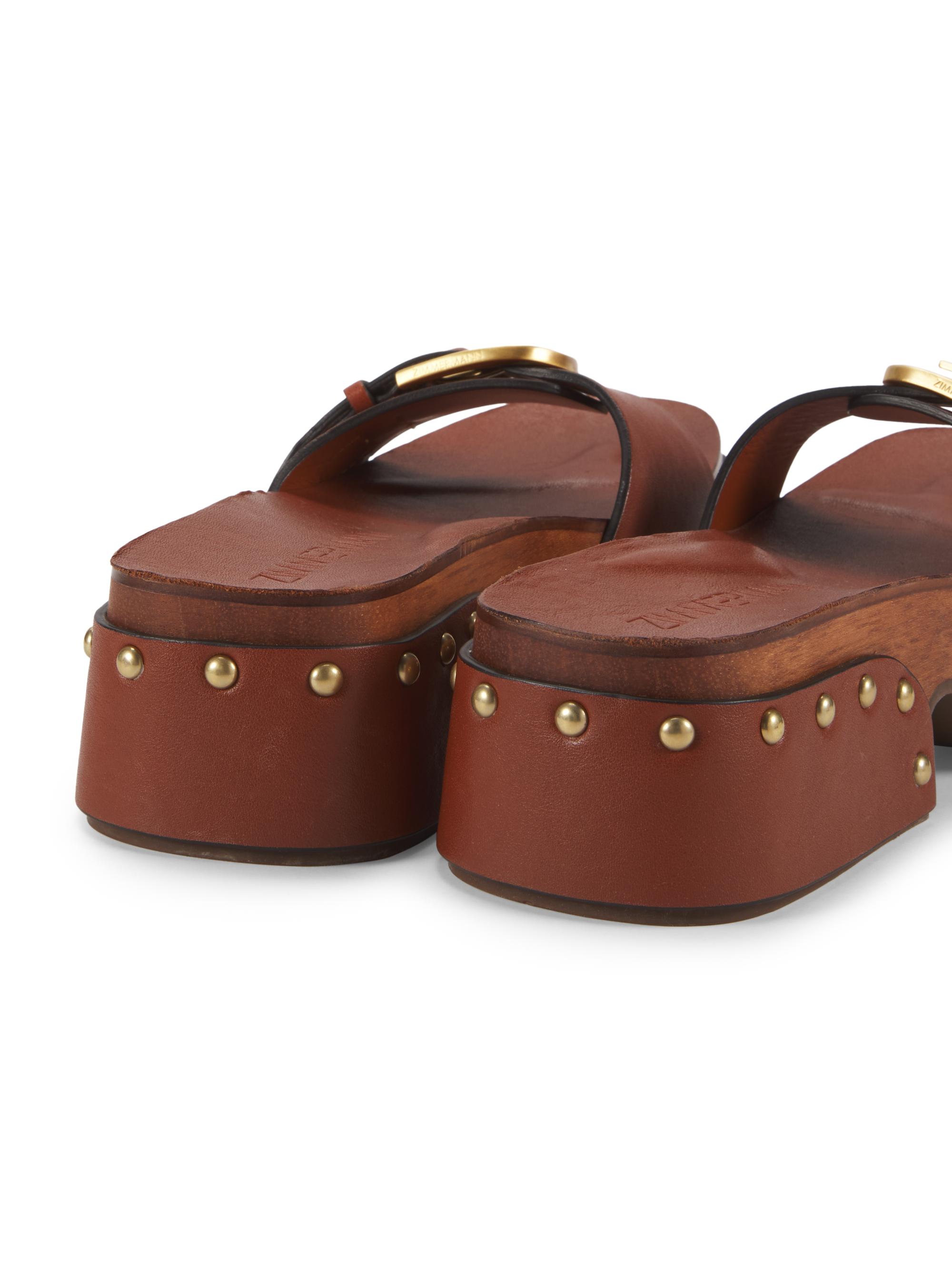Zimmermann Alight 40MM Studded Leather Platform Mules | Saks Fifth