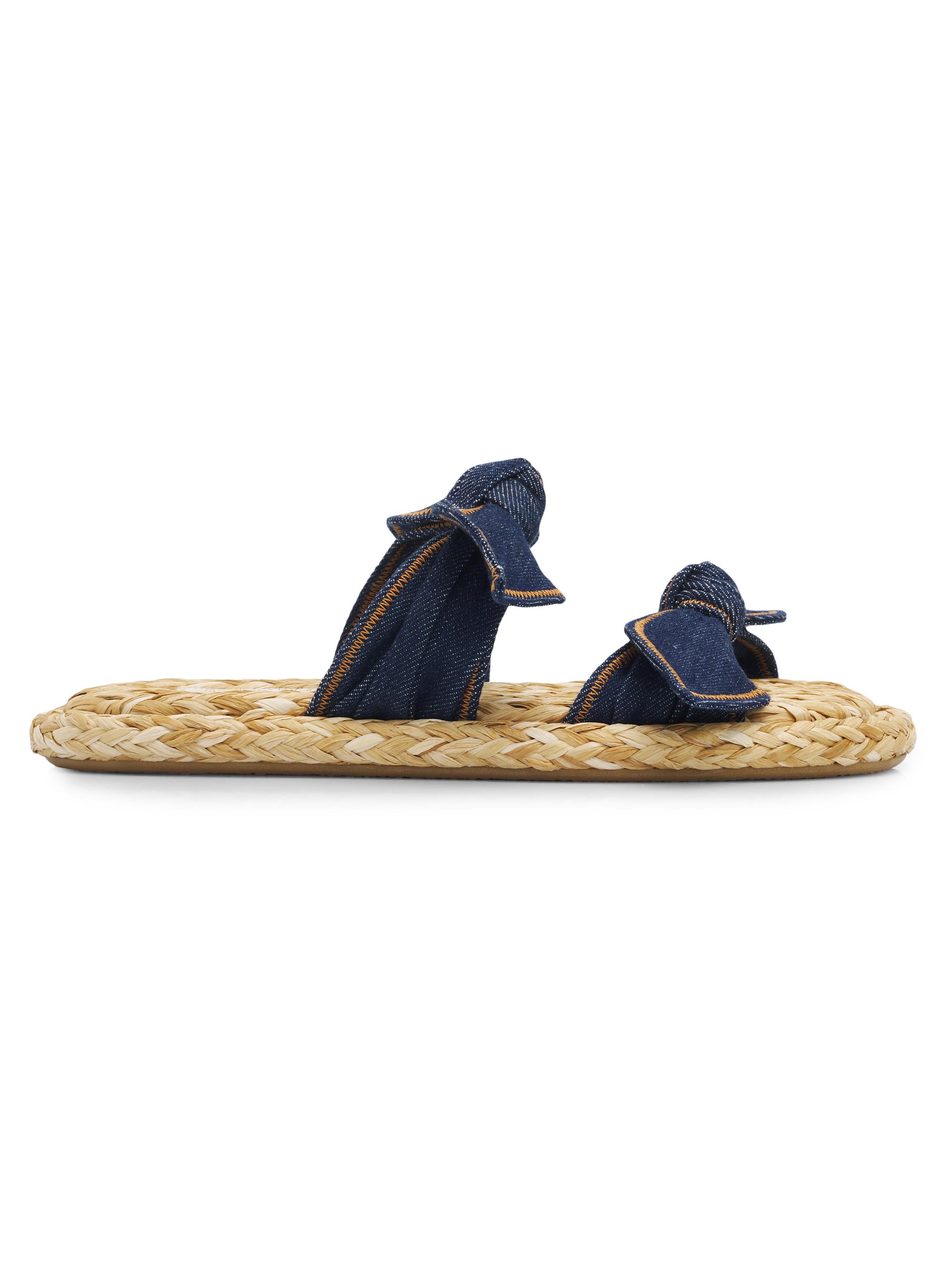 Zimmermann Women's Carousel Denim Slip-On Sandals - Denim