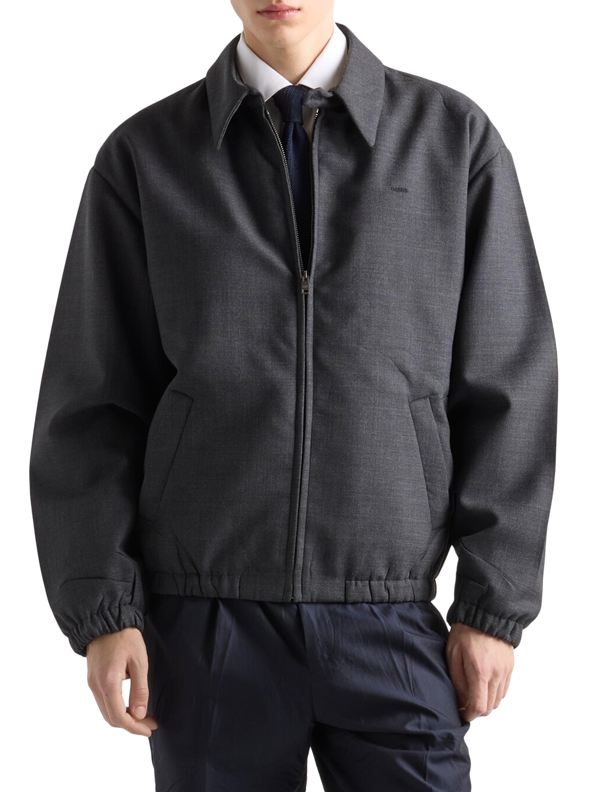 Prada Wool Blouson Jacket | Saks Fifth Avenue
