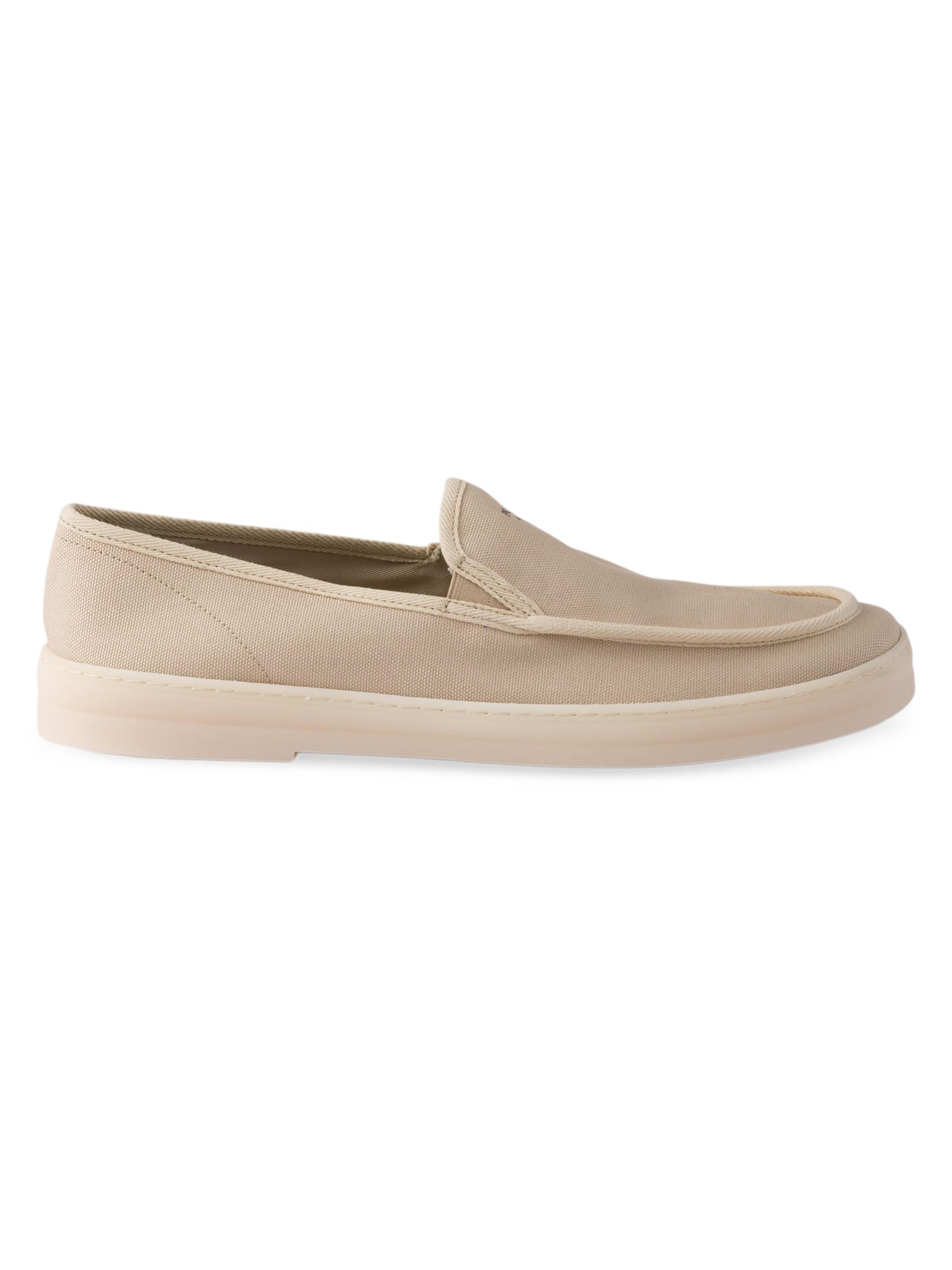 Prada Men's Fabric Loafers - Beige Khaki