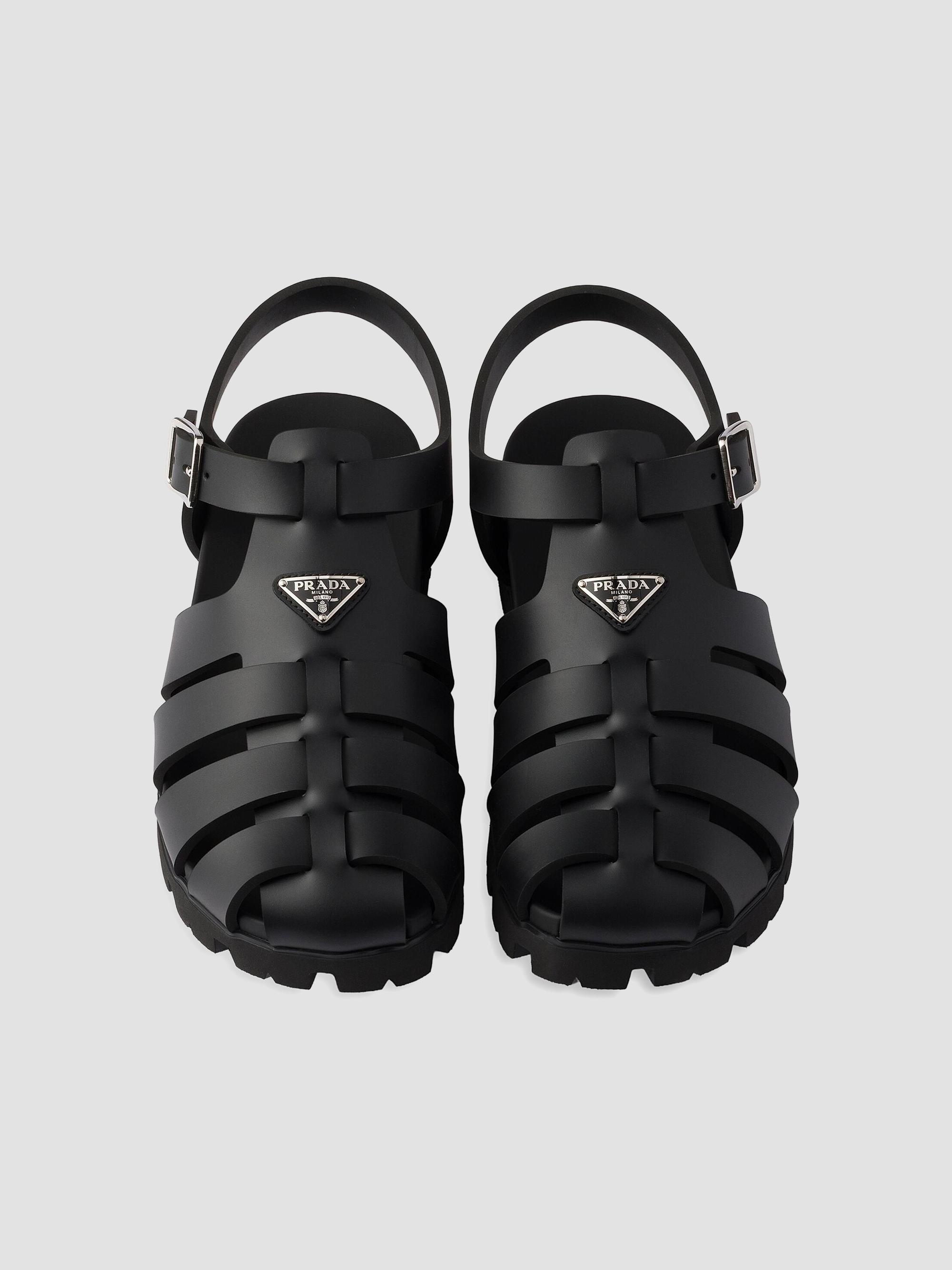 Prada Rubber Fisherman Sandals | Saks Fifth Avenue display picture 3