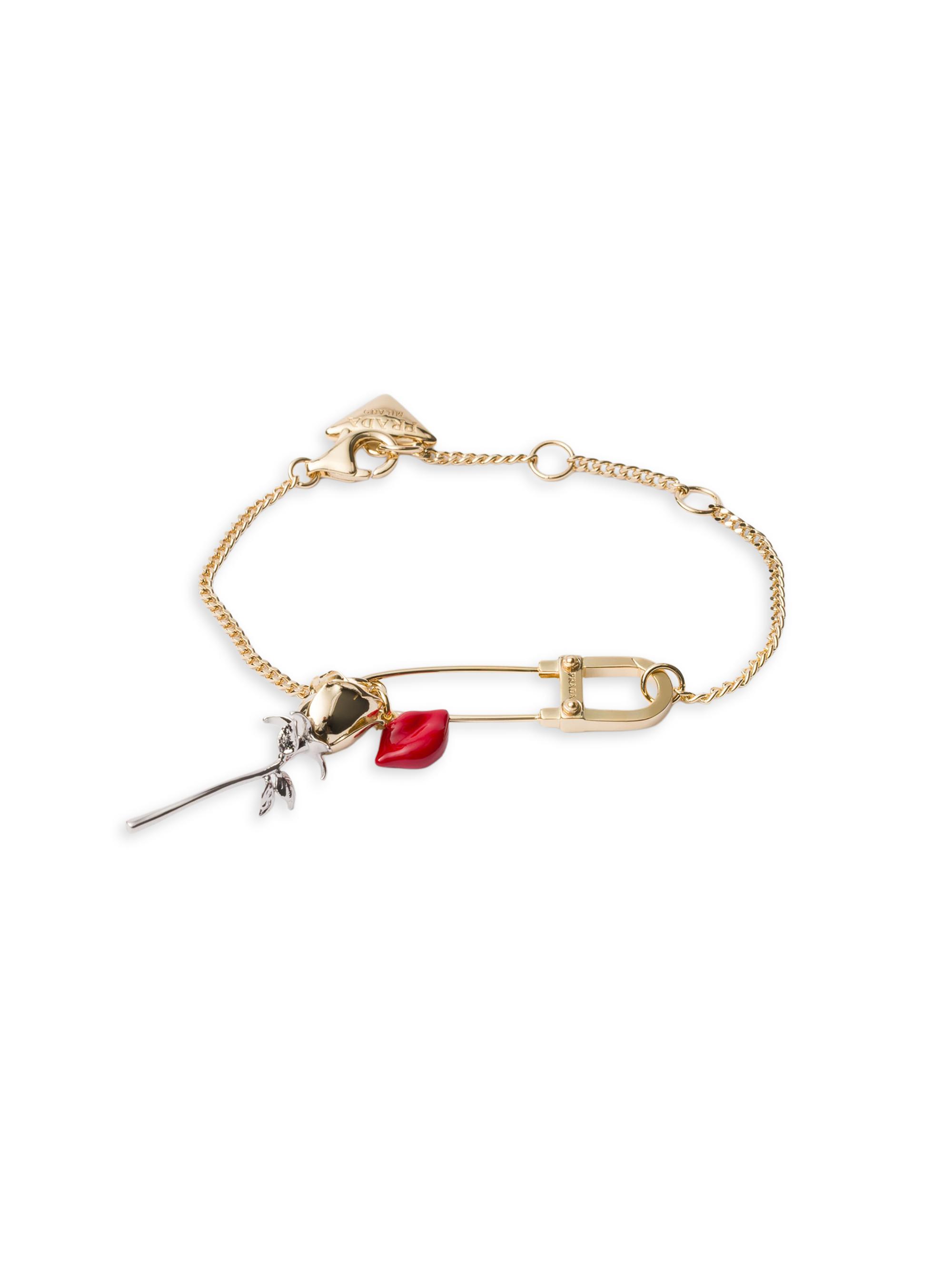 Prada Women's Enameled Metal Bracelet - Gold Multi