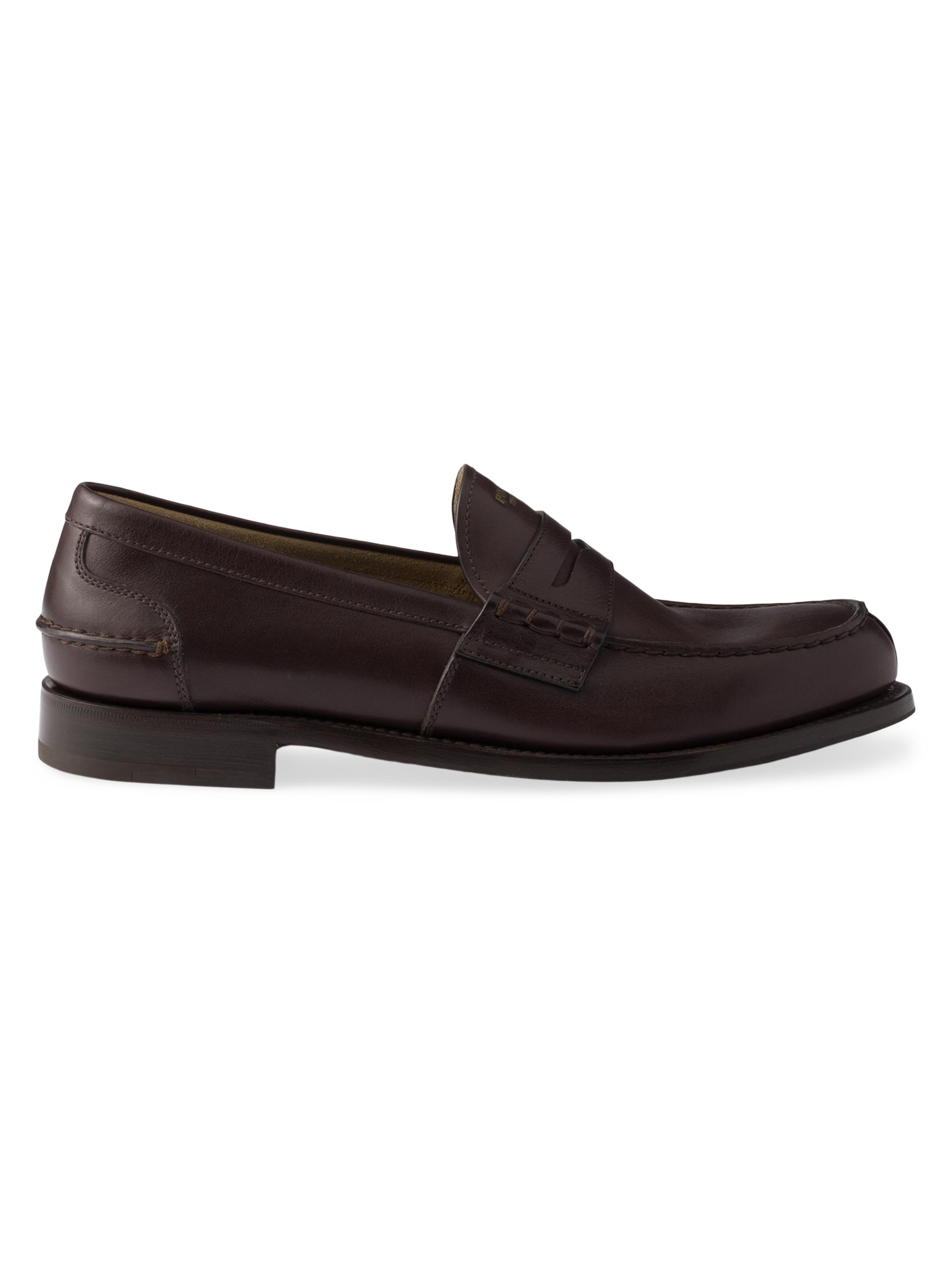 Prada Men's Leather Loafers - Brown