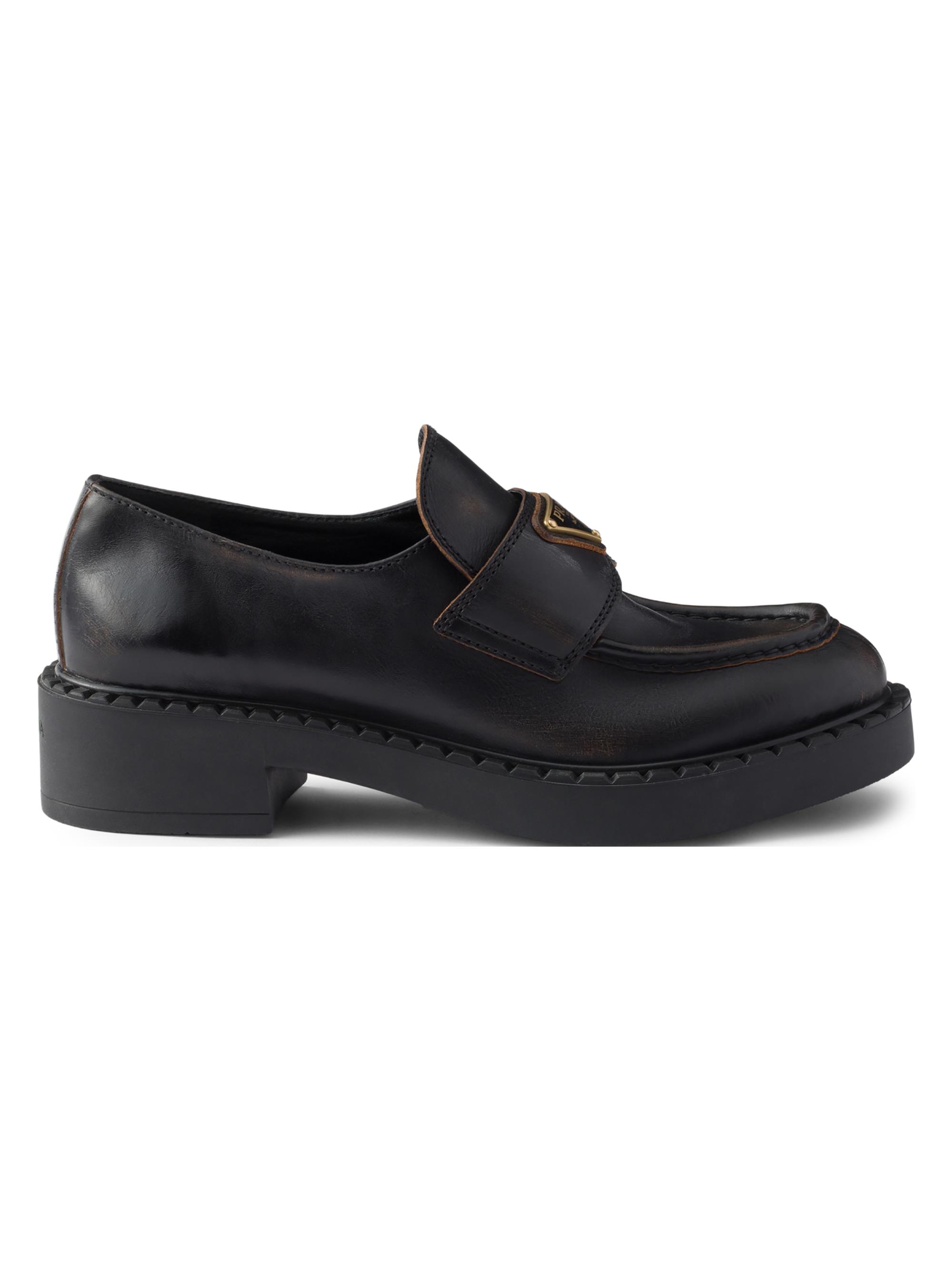 Miu Miu Brushed Leather Loafers | Saks Fifth Avenue