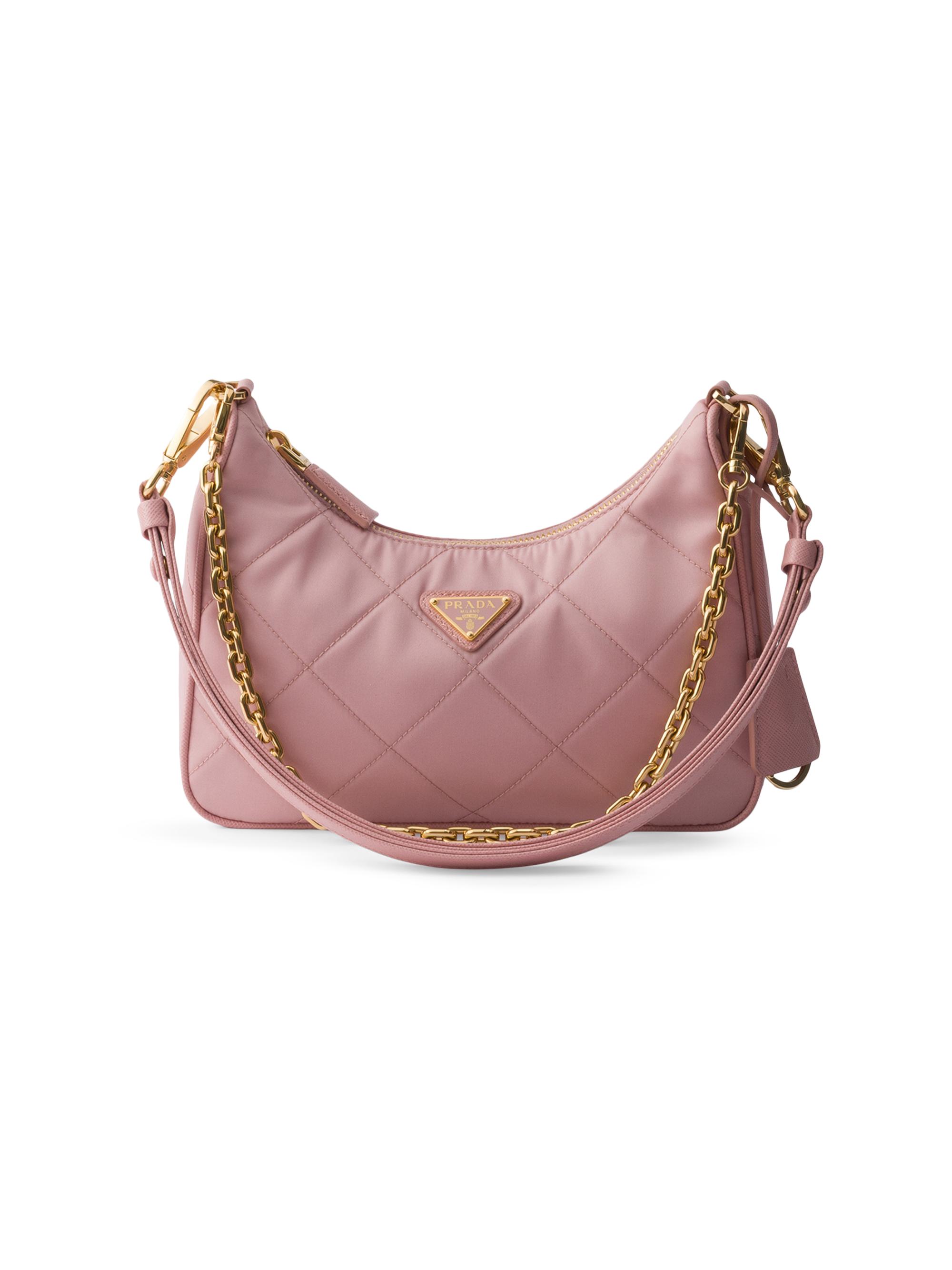 Prada Women's Re-Edition Quilted Re-Nylon Mini Shoulder Bag - Pink