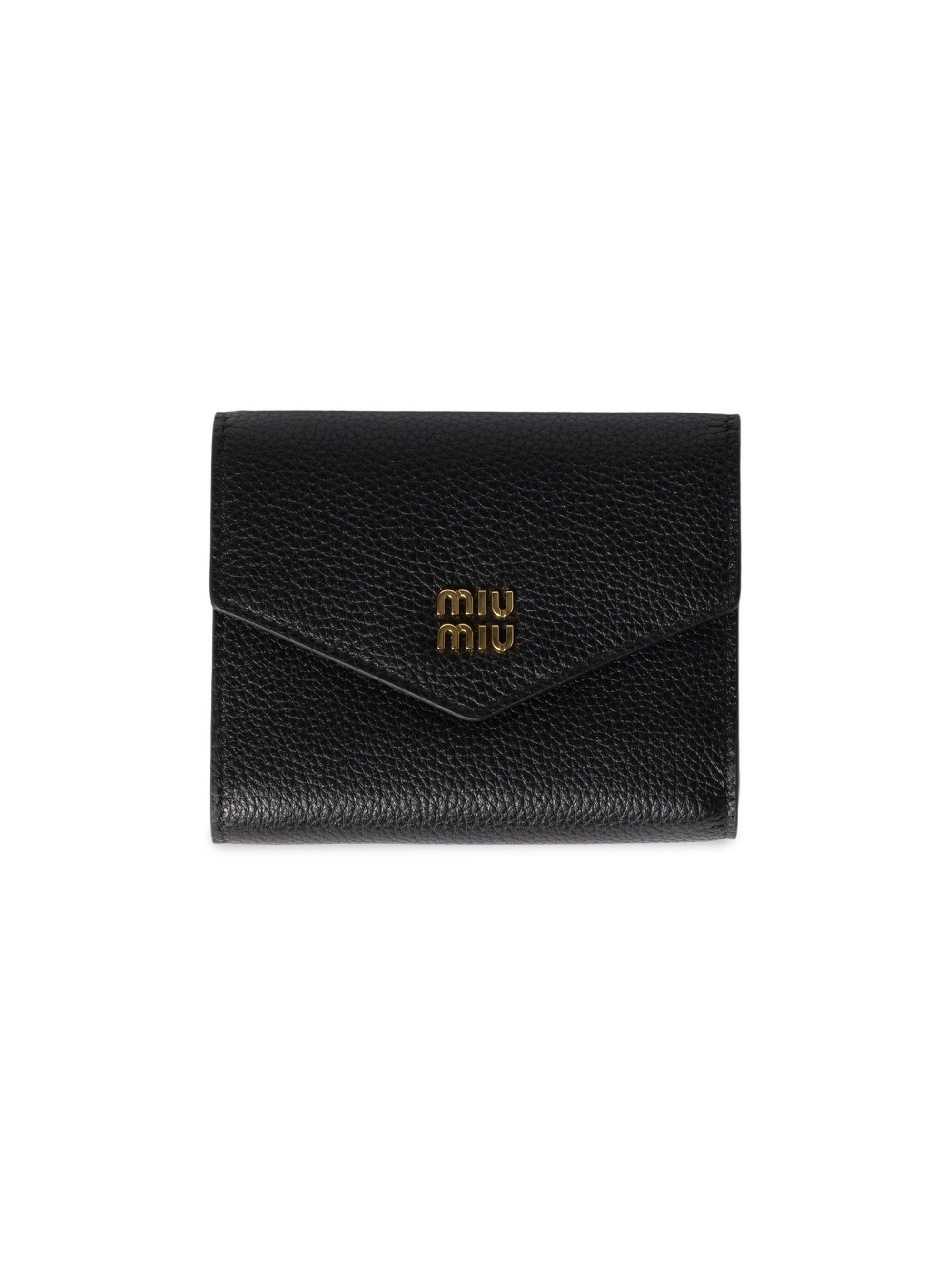 Miu Miu Small Leather Wallet | Saks Fifth Avenue