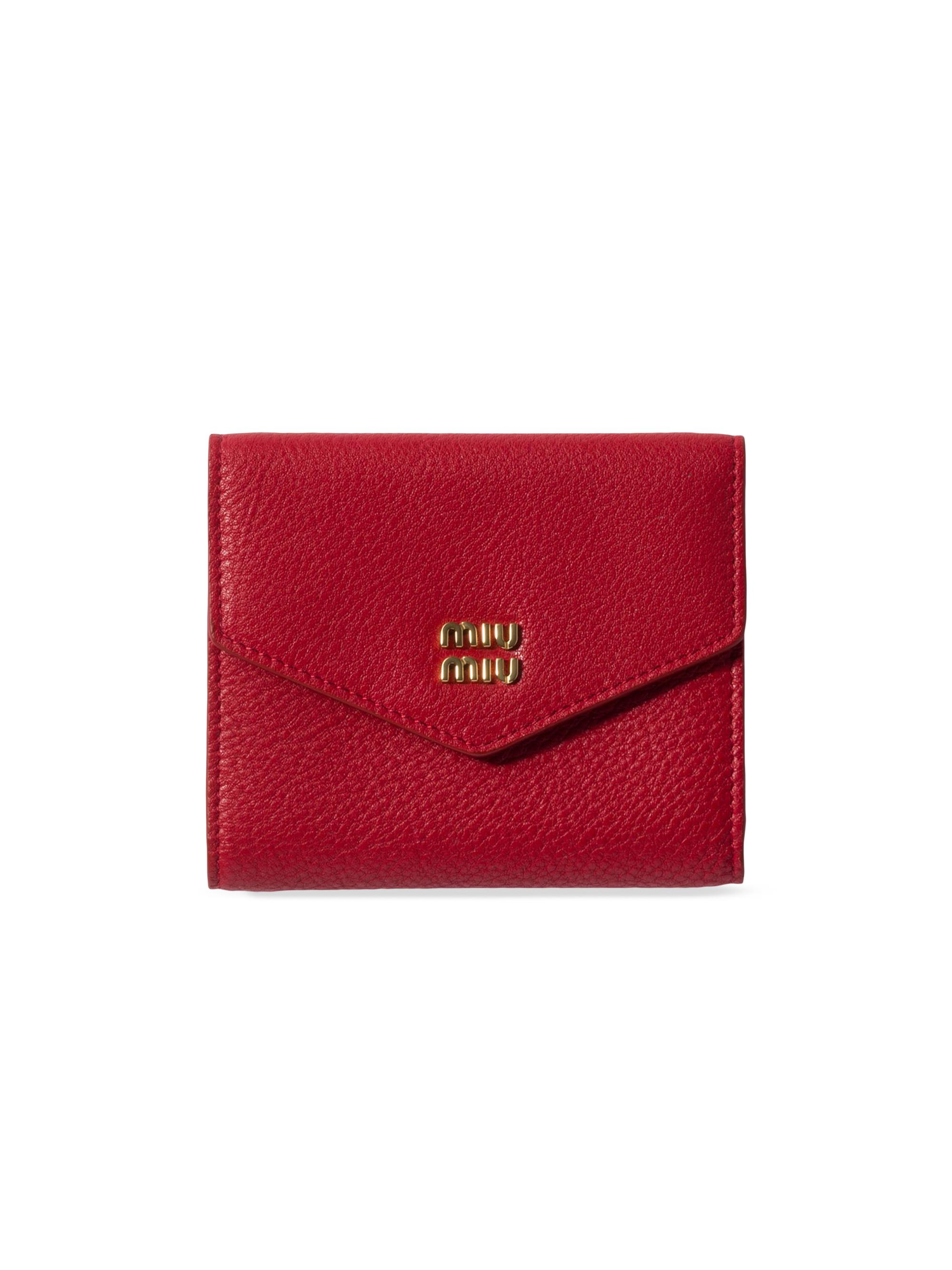 Miu Miu Women's  Leather Wallet - Red