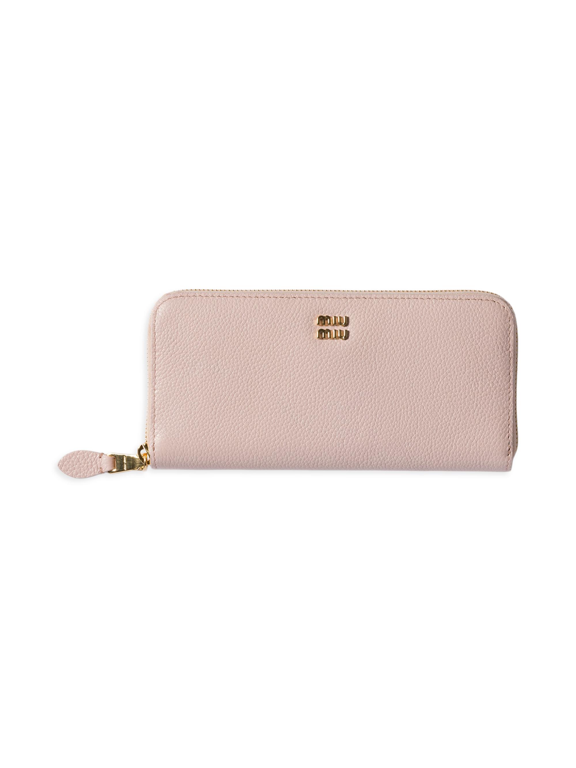 Miu Miu Women's  Leather Wallet - Pink